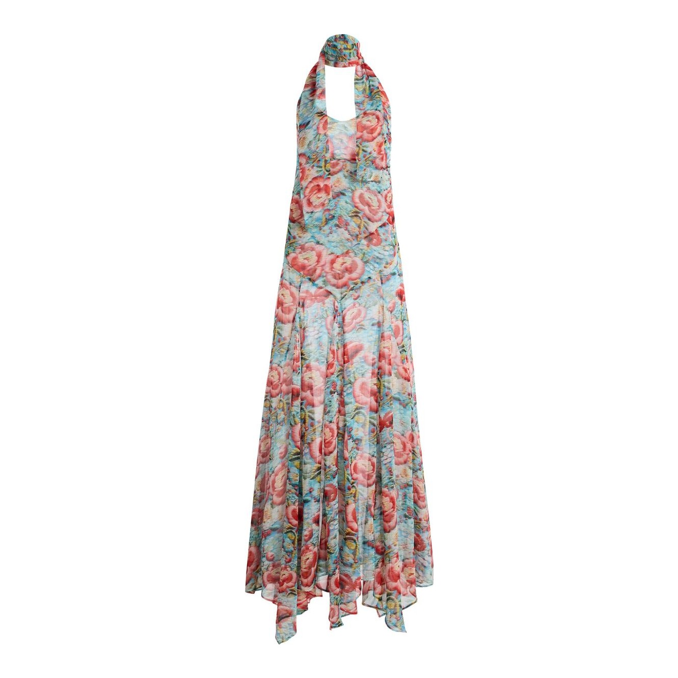 SIEDRS | Raye Scarf-Detailed Midi Halter Dress