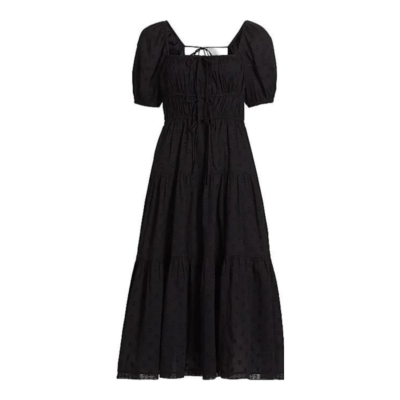 reformation zebrina short-sleeve midi dress Reformation Zebrina Voile Dress