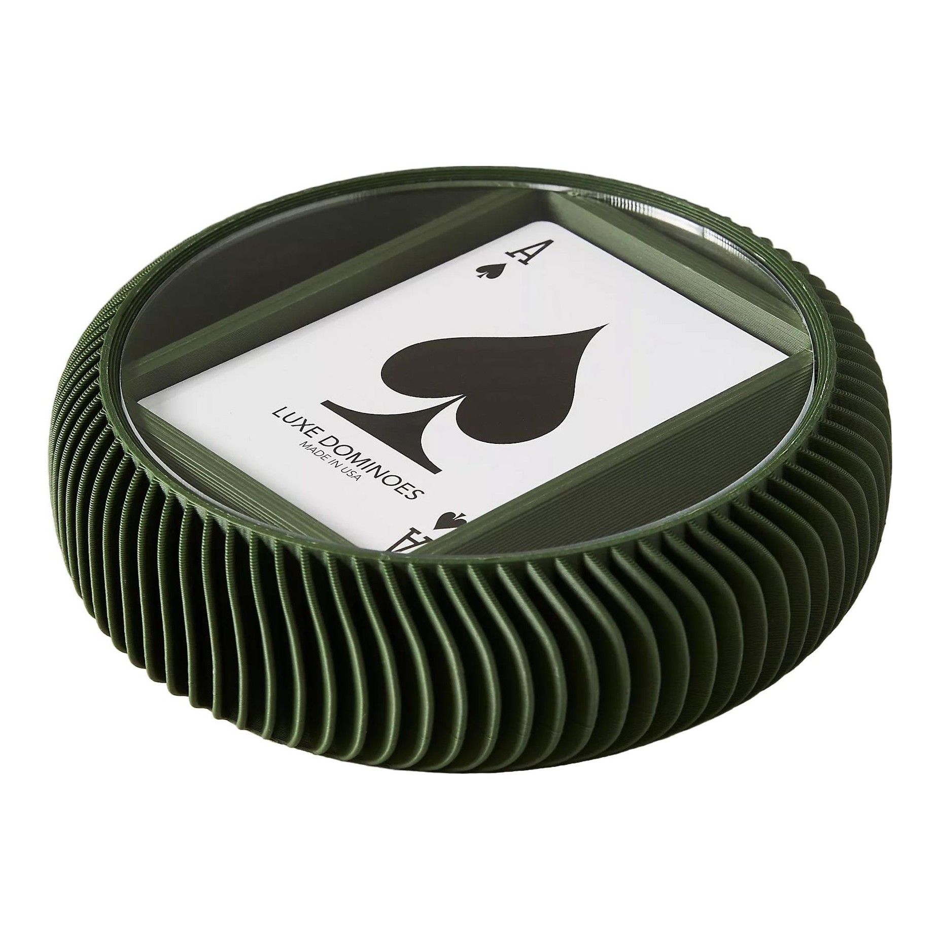 LUXE DOMINOES | La Redonda Round Card Game Set