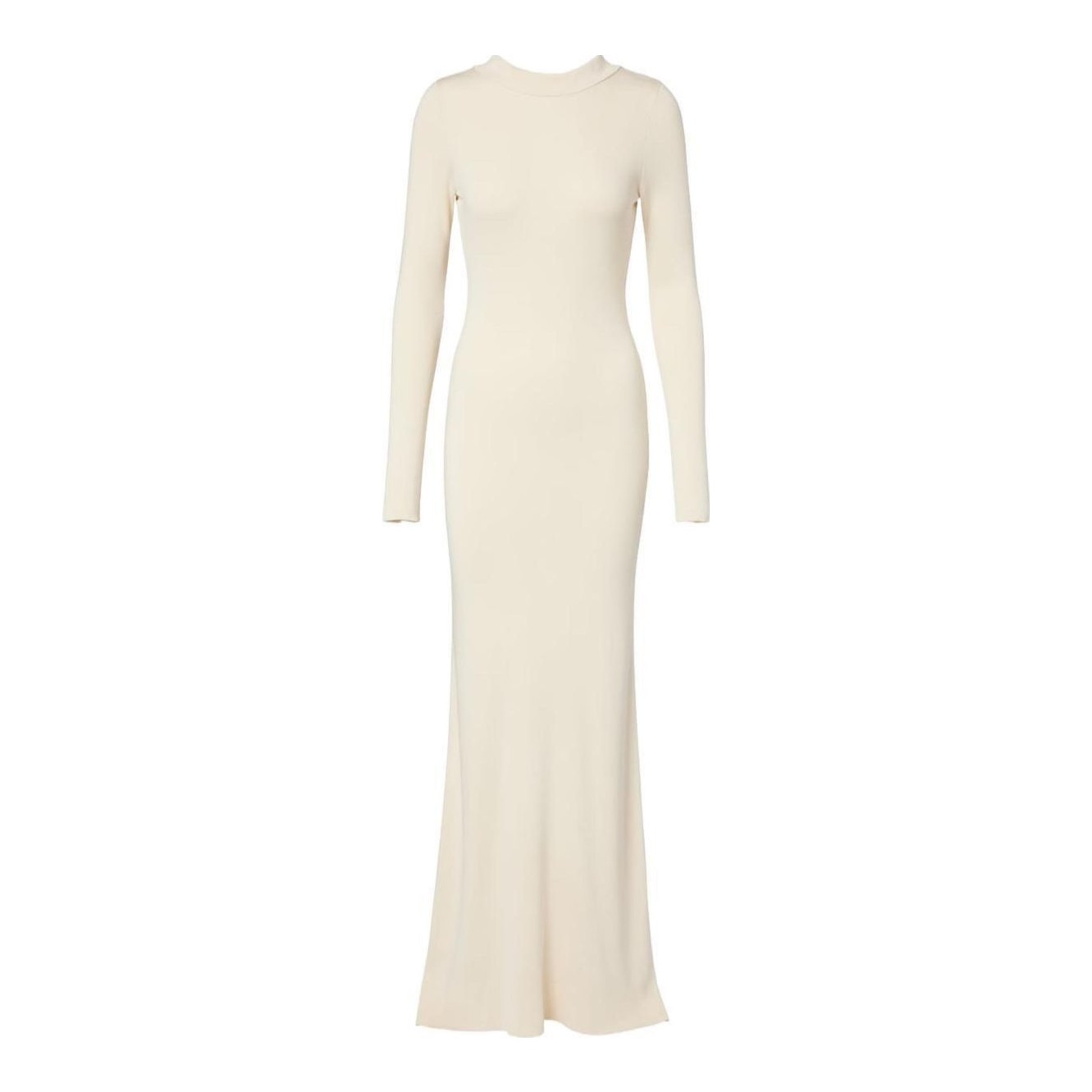 beige knit maxi dress Long Beige Knit Dress
