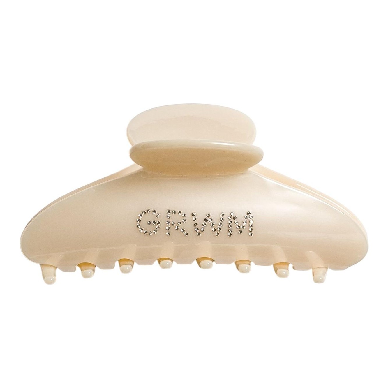 SKIMS Tan Jeweled Logo Claw Hair Clip Skims Claw Clip - Celeste | Editorialist main image 4