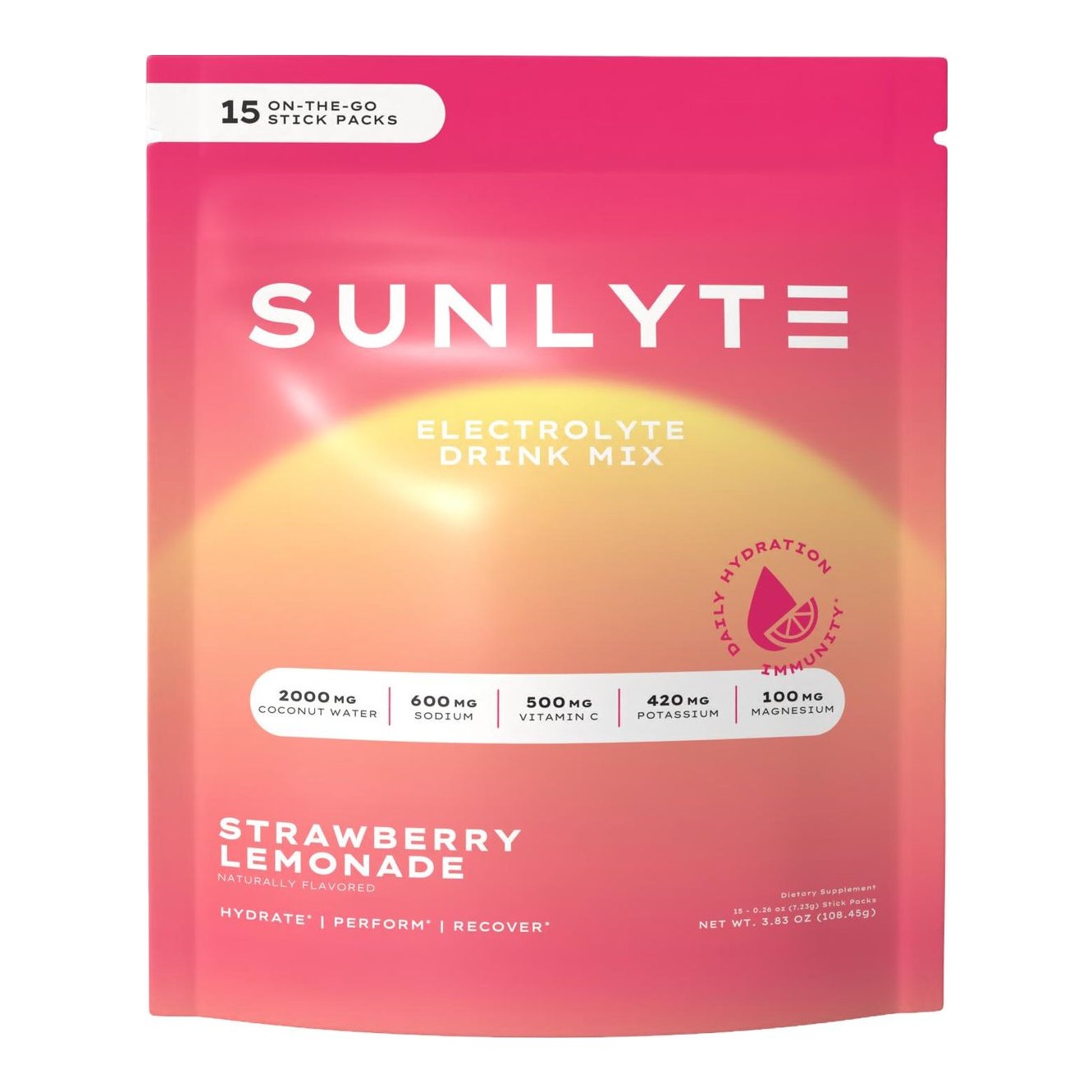 Hydration Strawberry Lemonade