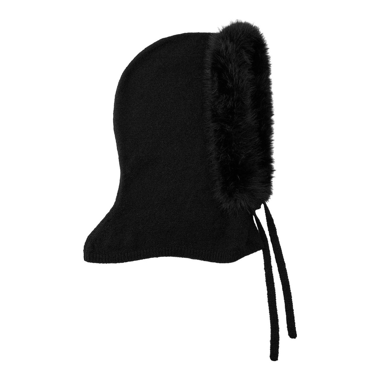 Zara FAUX Fur KNIT Hood BALACLAVA FAUX FUR SCARF HOOD - Brown | ZARA United States main image 3