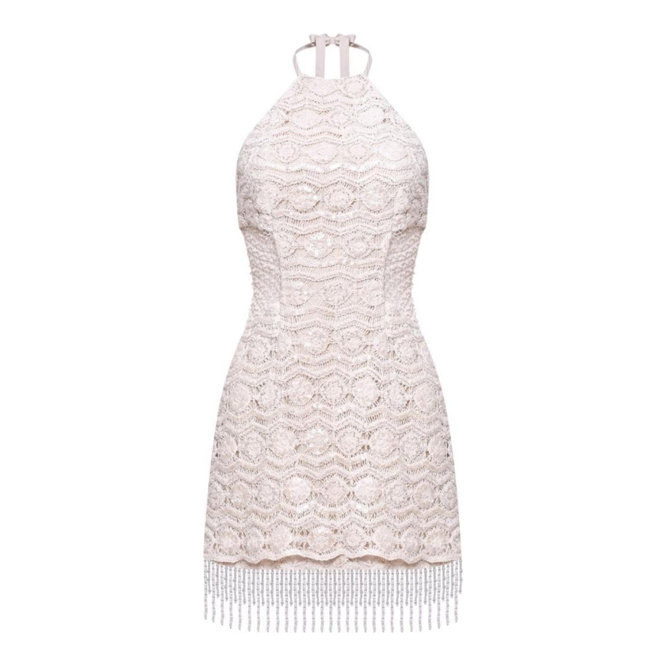 PatBO | Pearl Dust Embroidery Mini Dress