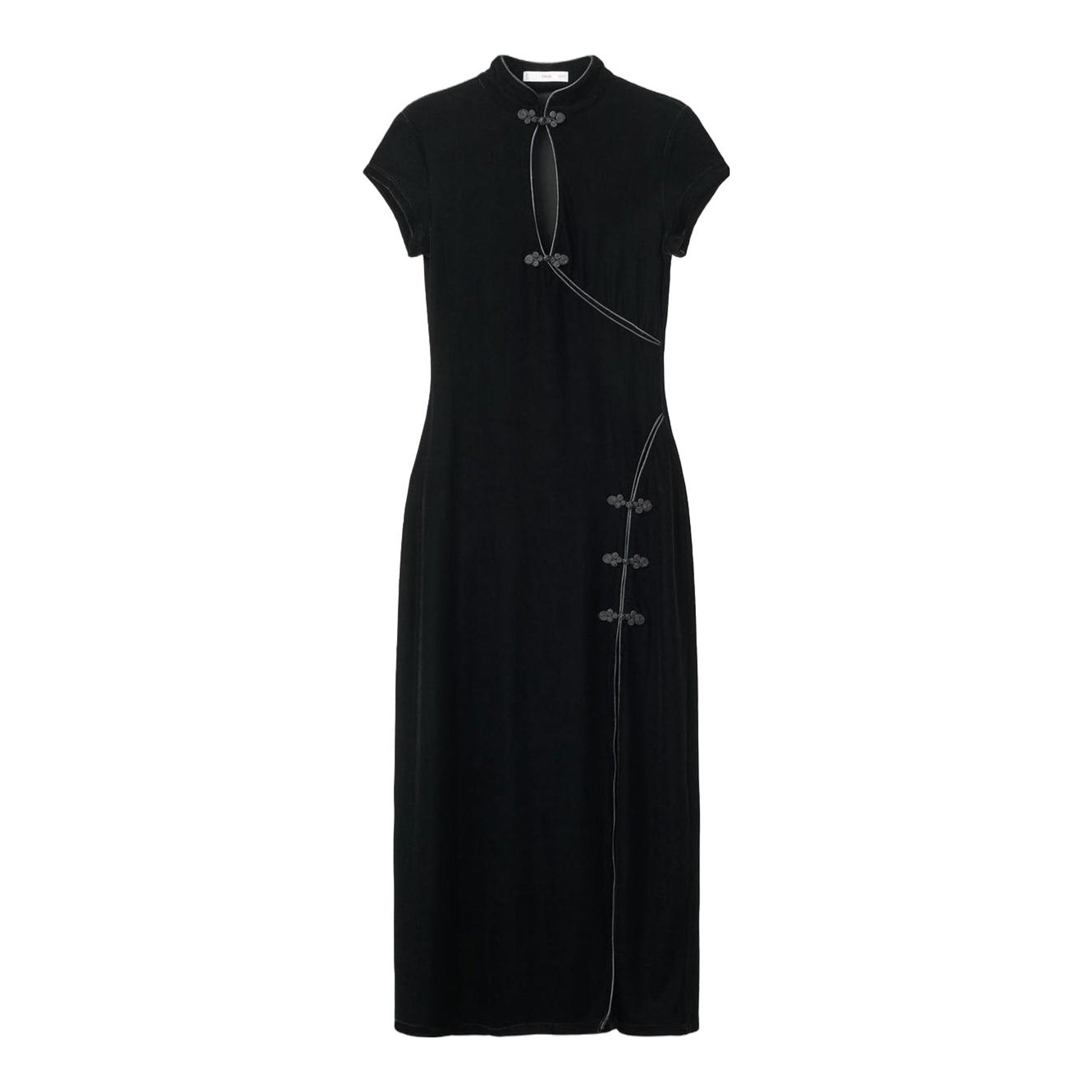 Sau Lee | Vanessa Velvet Keyhole Midi Dress