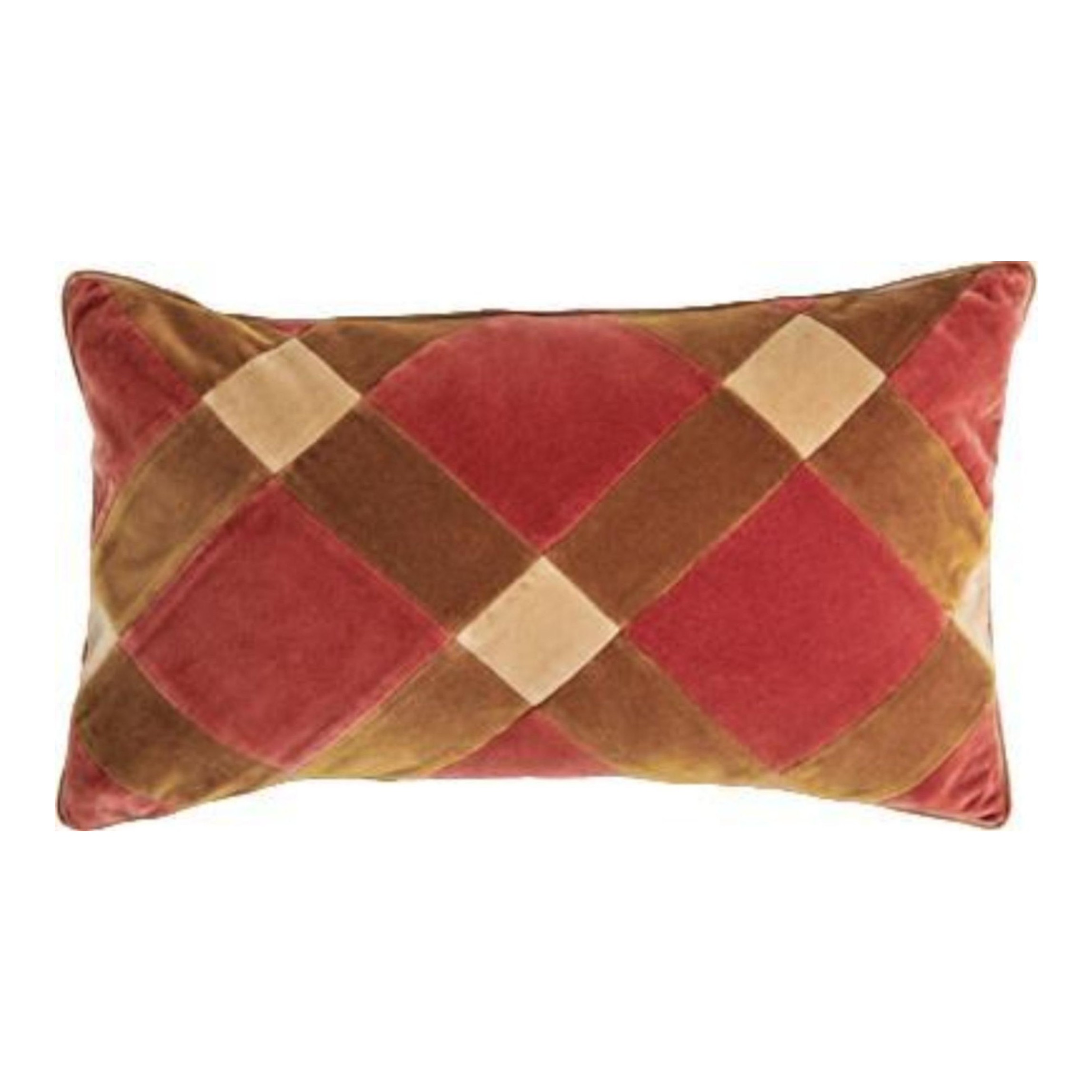 Velvet Patchwork Cushion