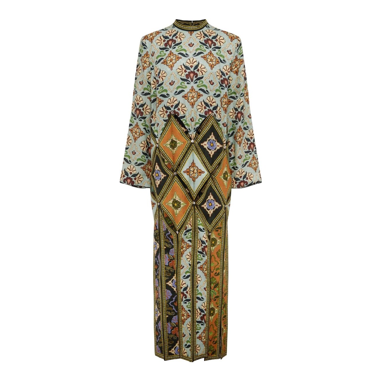 knee length dresses for ladies Alemais Multi Clemenza Silk Midi Dress