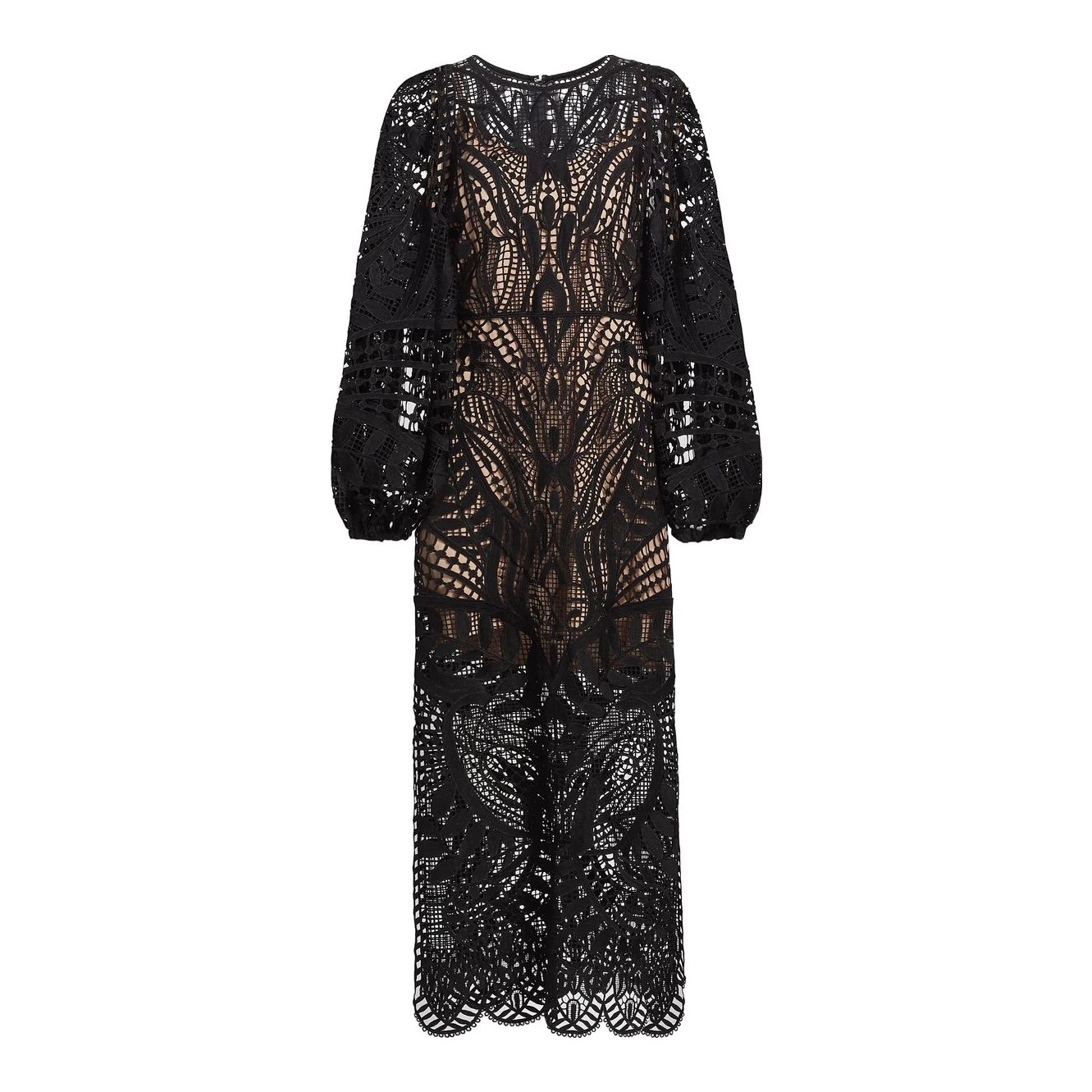 FARM Rio | Nature Guipure Midi Dress