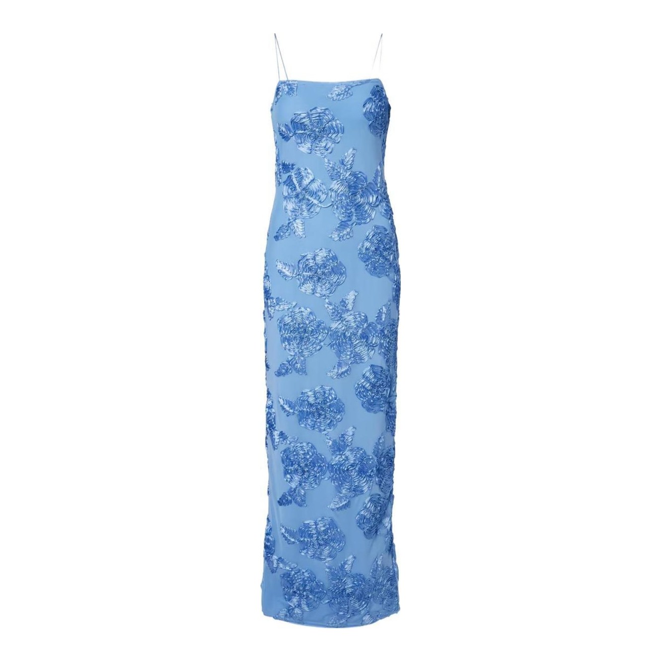 sheer mesh floral dress Posy Mesh Slip Dress Black/Royal / M