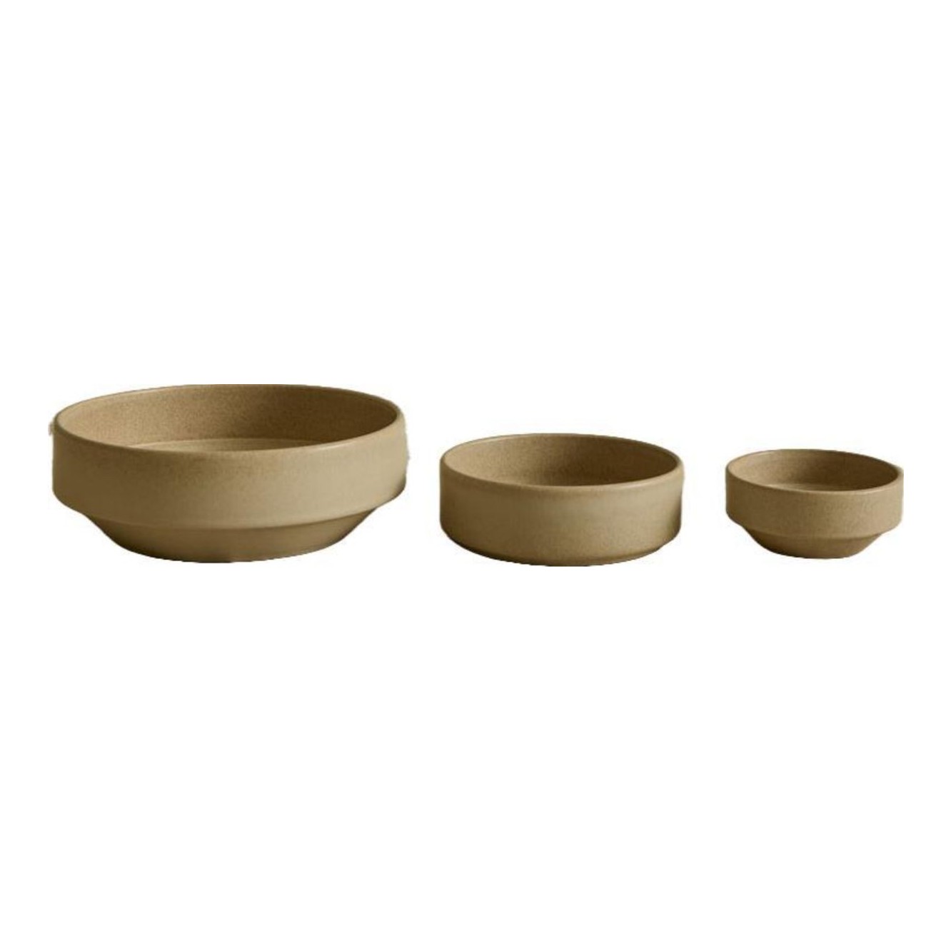 Stoneware Bowls In Flax
