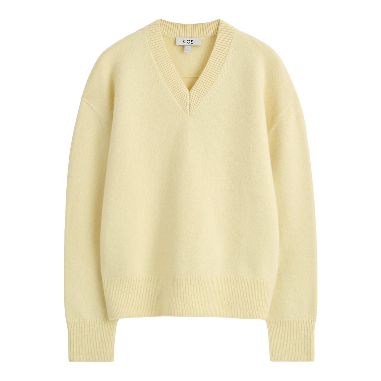 COS | Rounded Wool V-Neck Jumper