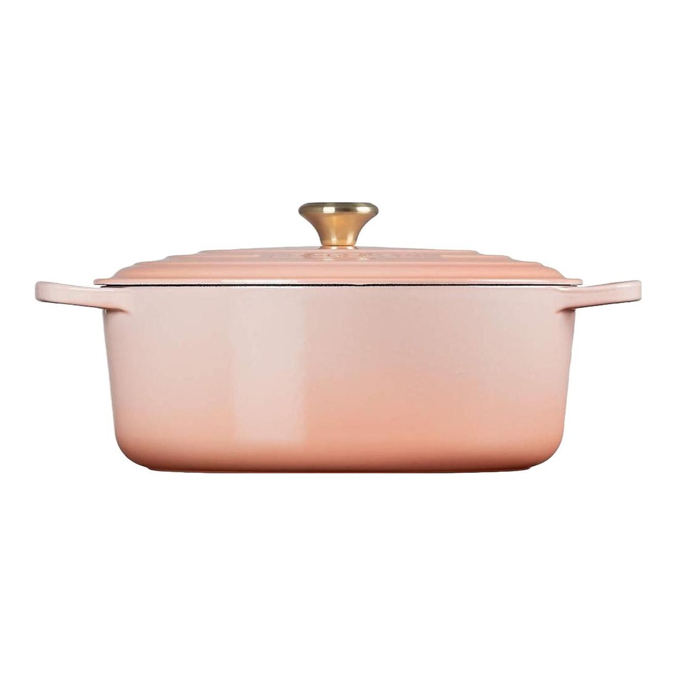 Signature 8-Qt. Enameled Cast Iron Oval Dutch Oven