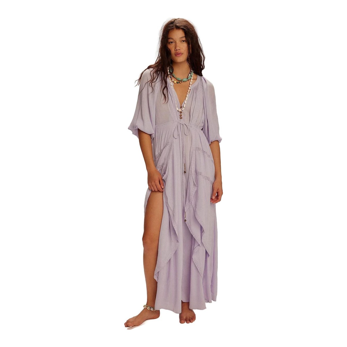 knee length dresses for ladies Rosalyn Maxi Dress by for Love & Lemons M / White by 75 Degrees and Fuzzy main image 1