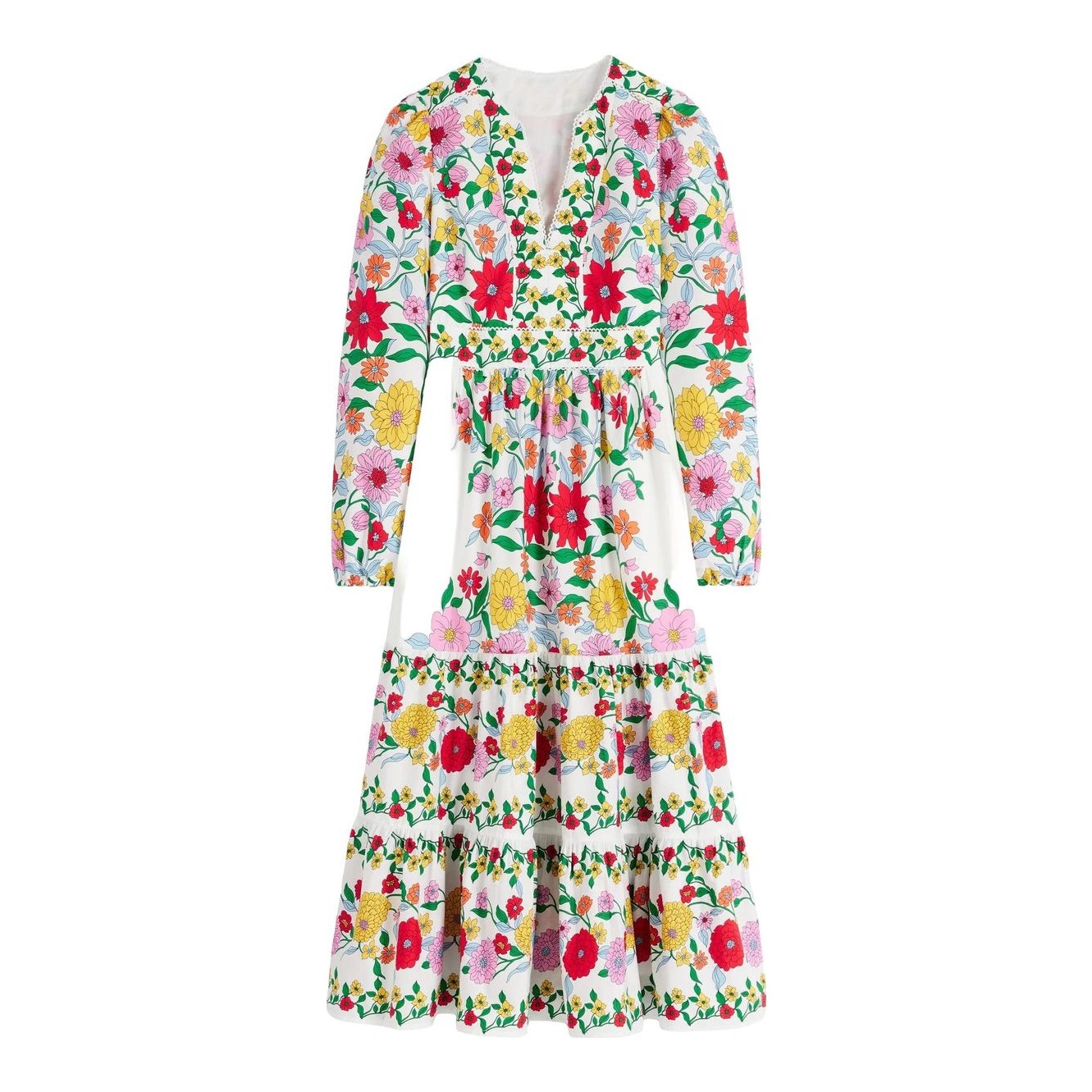 chinese dress ladies Lola Blouson Maxi Dress-Ocean Blue main image 1