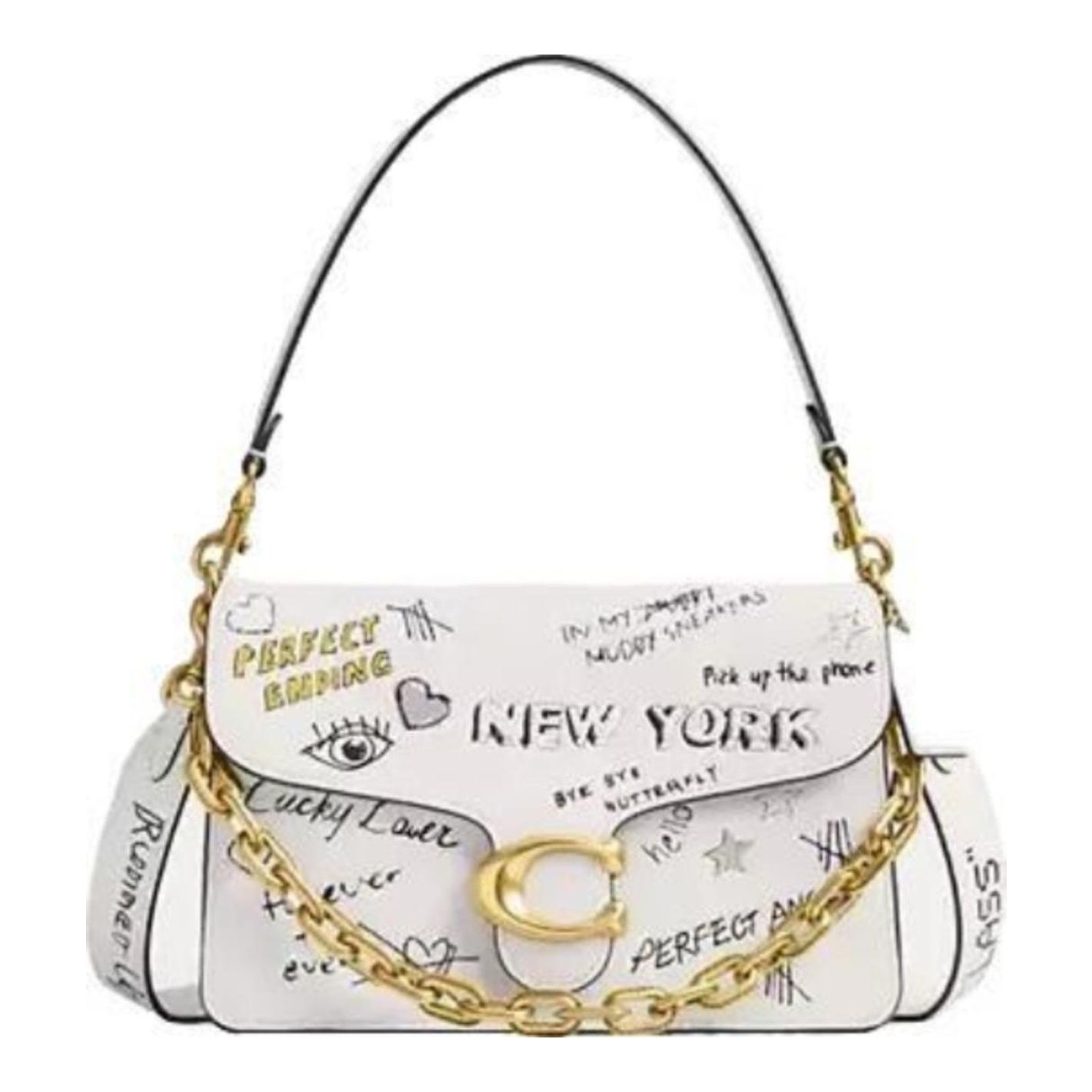 COACH (COACH.COM) - Chain Tabby Shoulder Bag With Sketch Print
