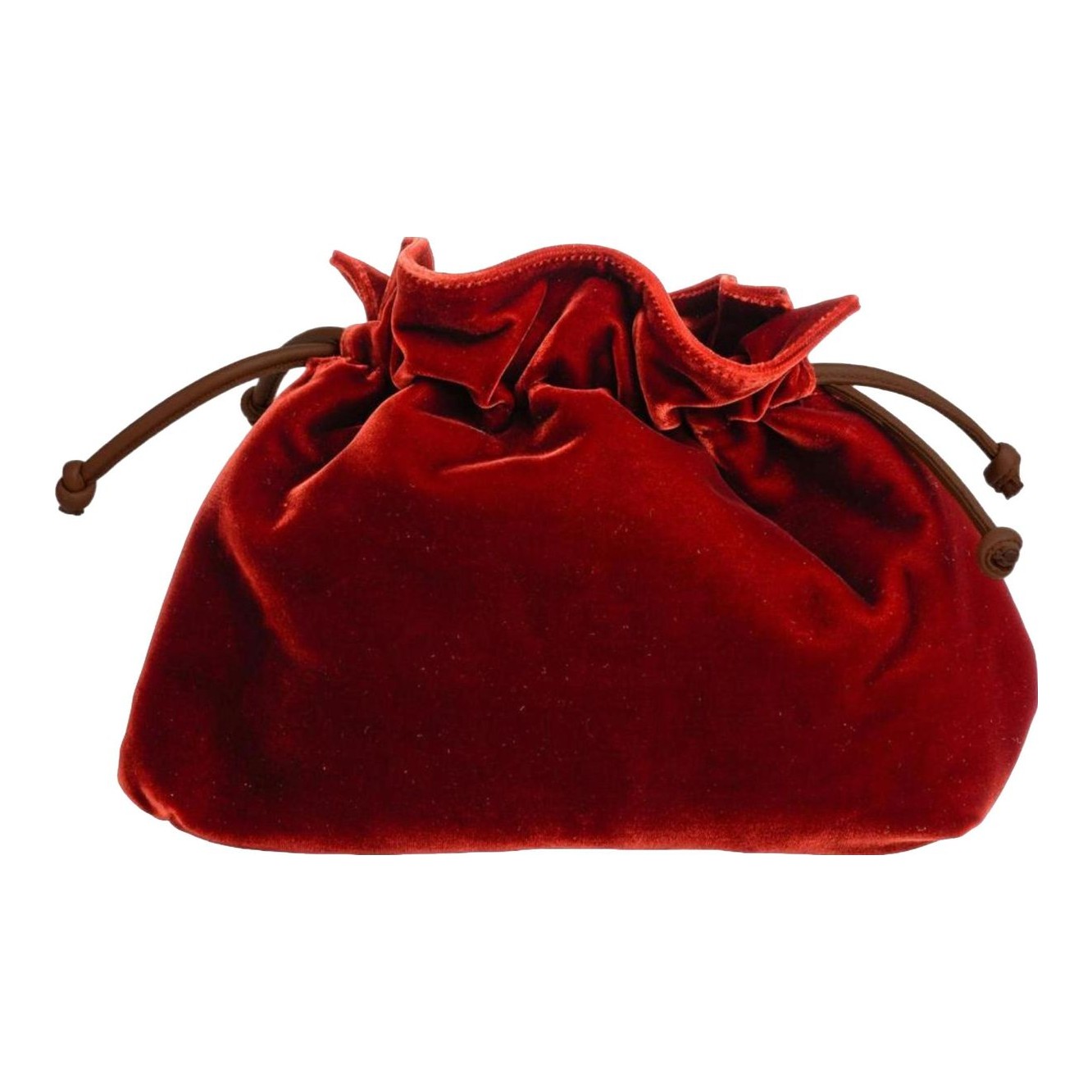 Puffball Velvet Clutch