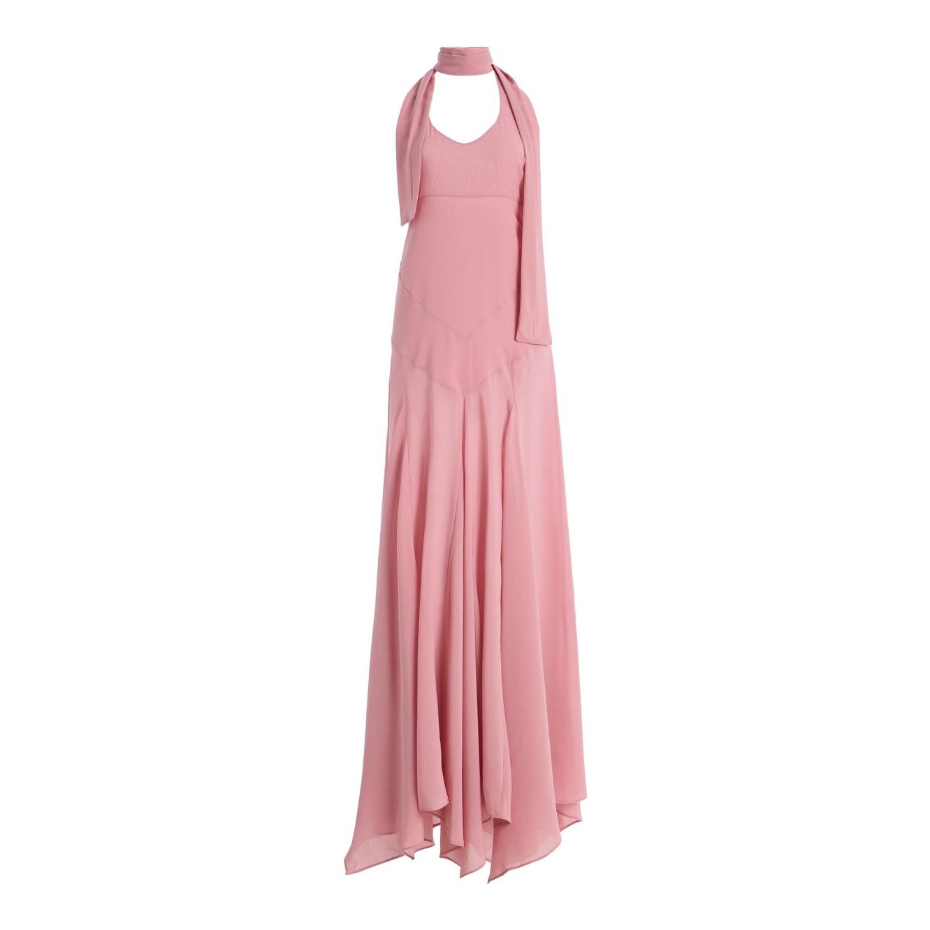 SIEDRS | Raye Scarf-Detailed Midi Halter Dress