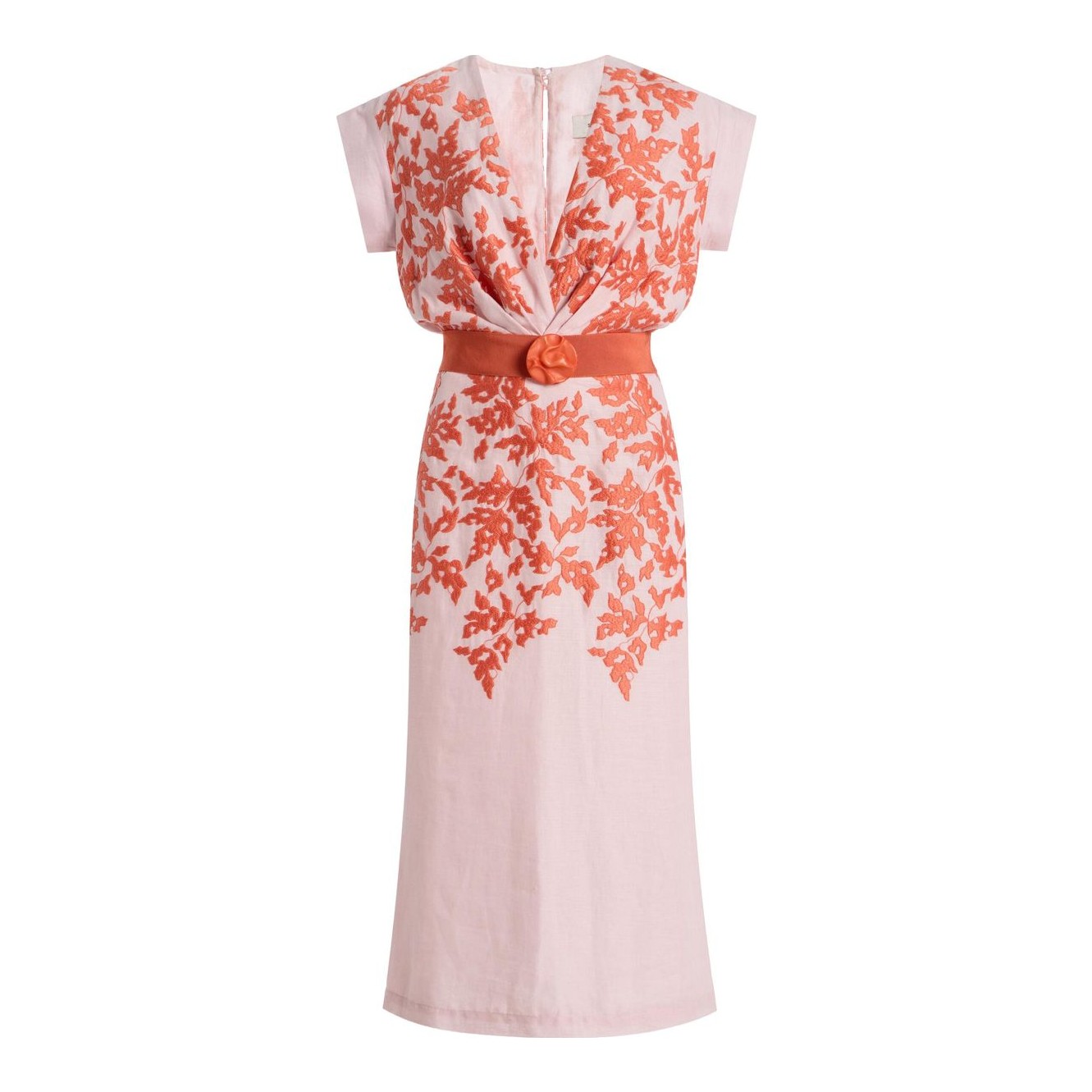 Silvia Tcherassi | Leonor Cutout Linen Maxi Dress