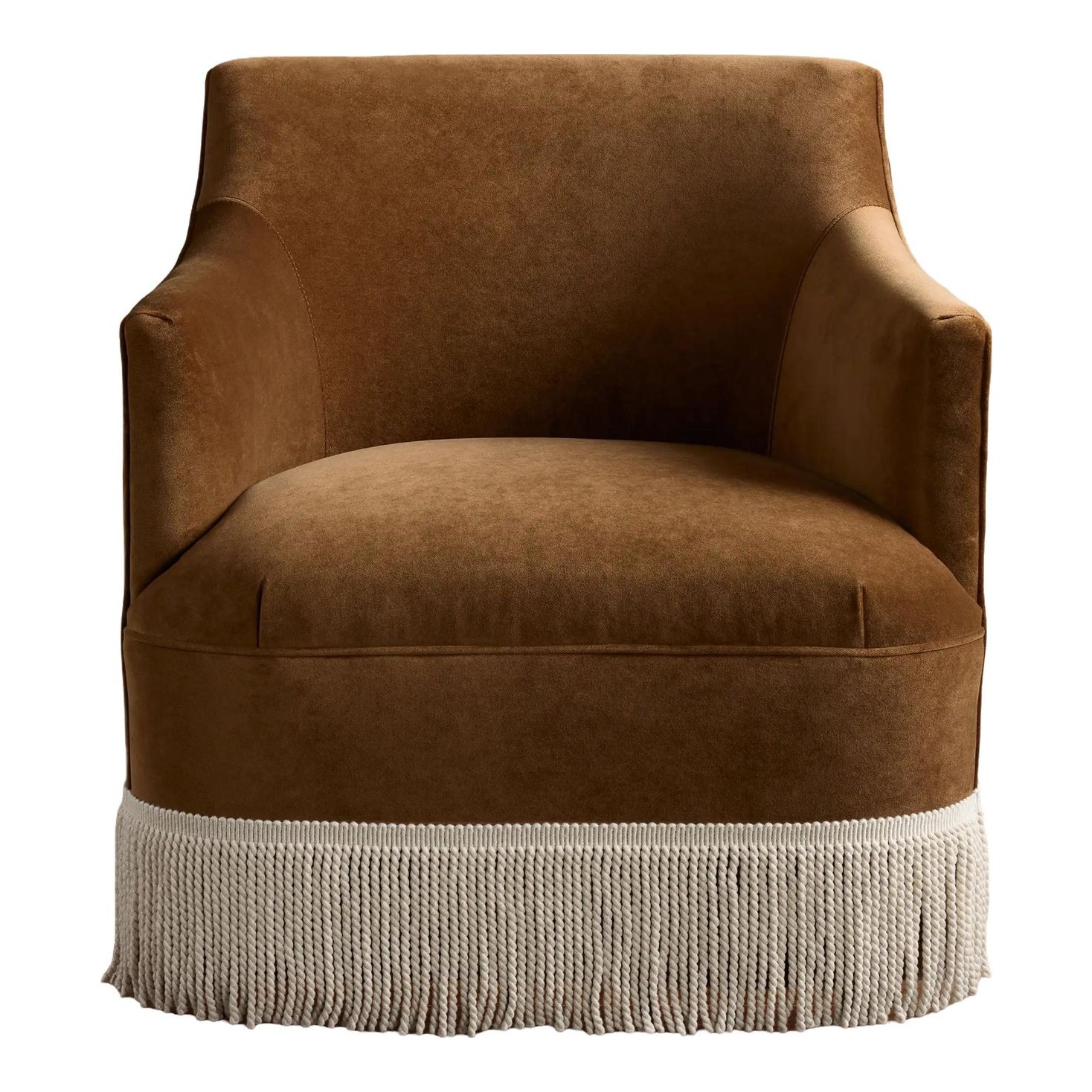 Savannah Swivel Chair with Fringe