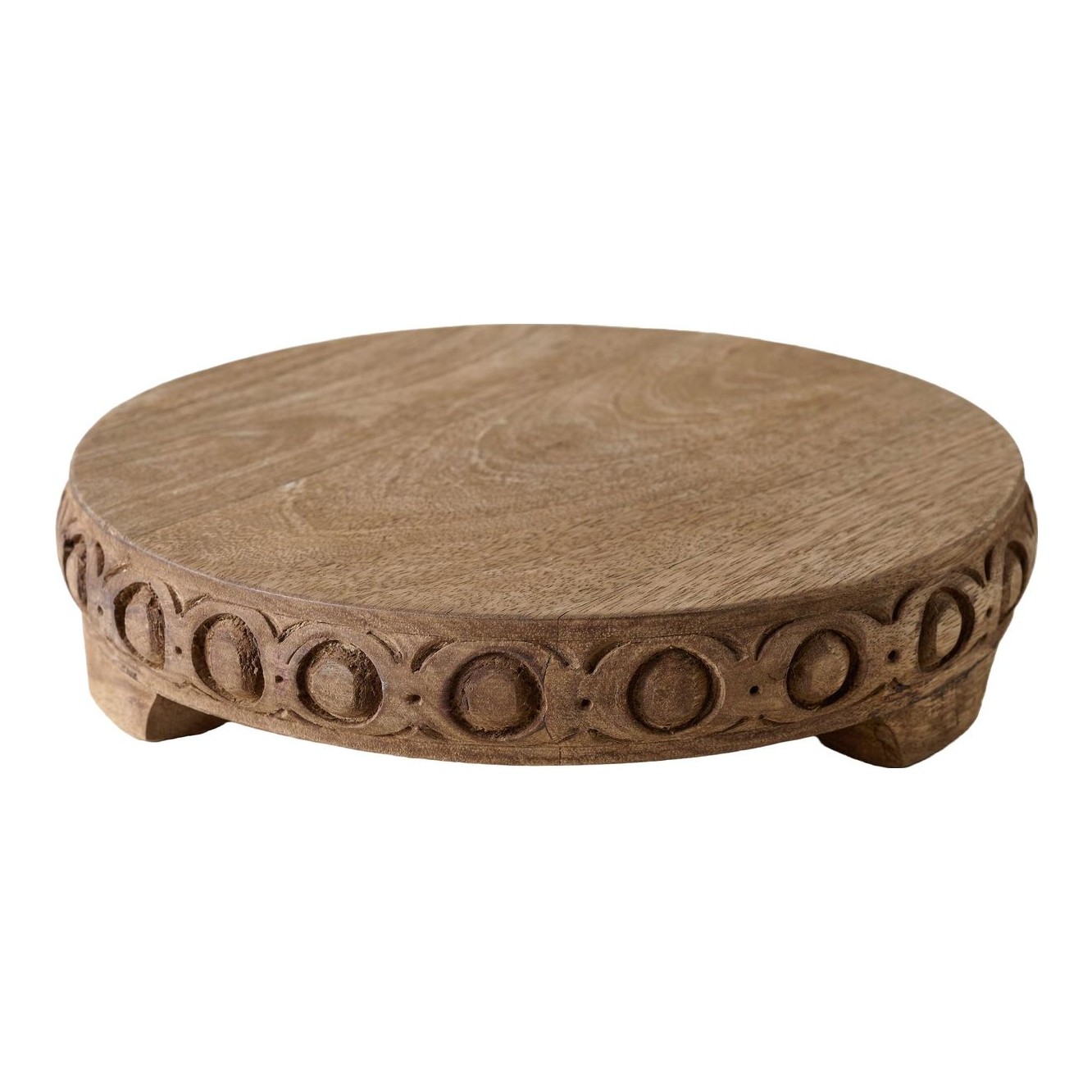Magnolia Carved Wood Riser - Thumbnail 2