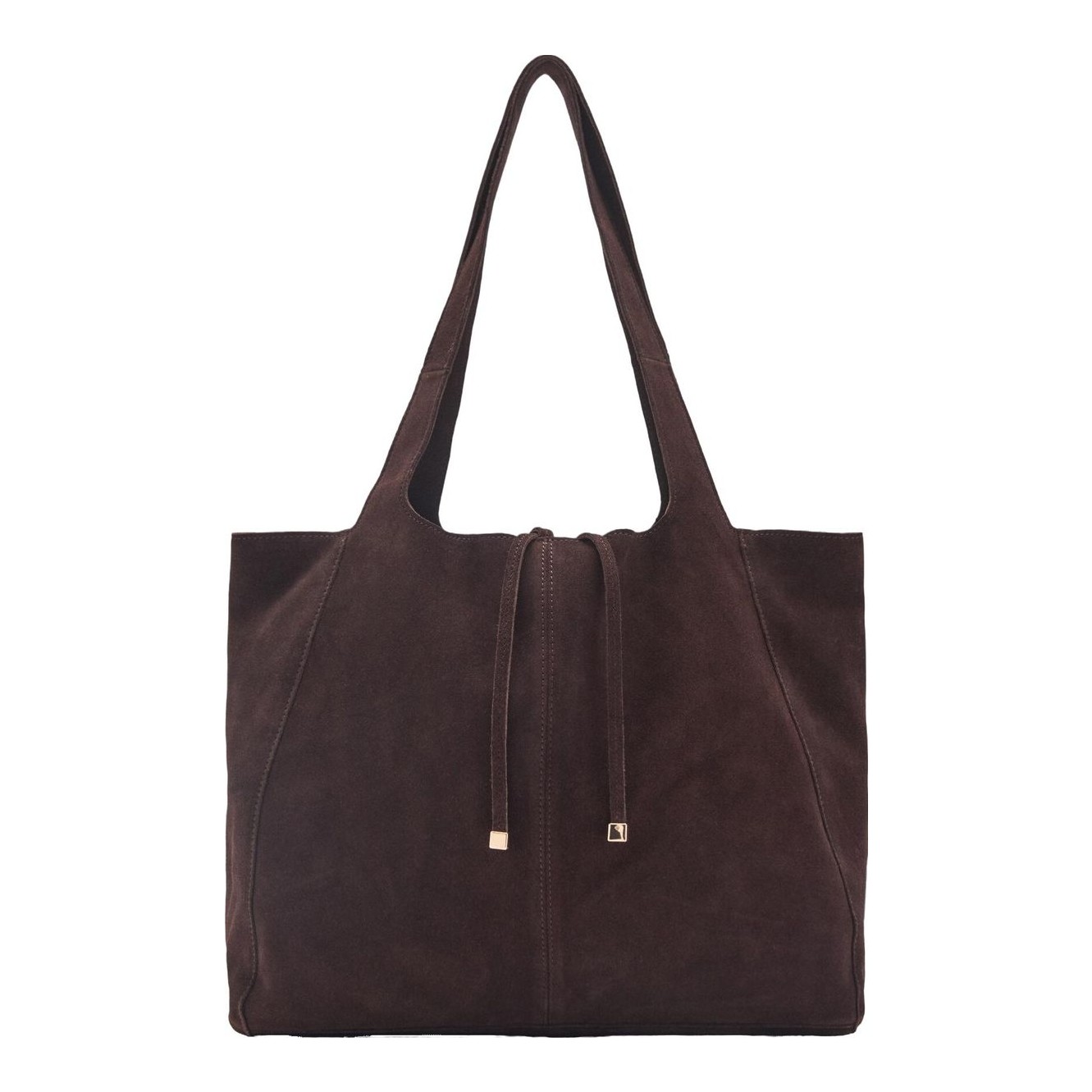 Suede Shopper Tote Bag