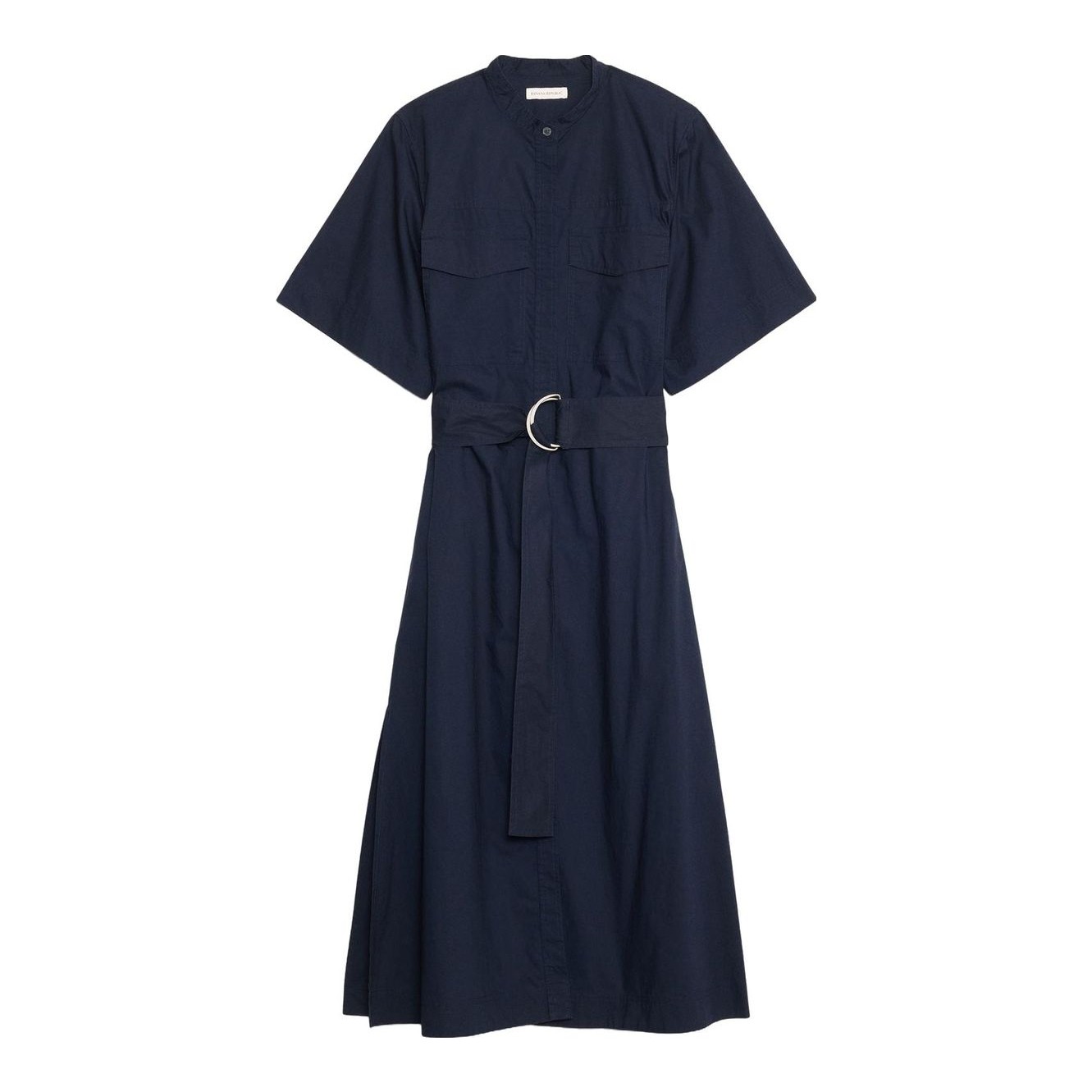 Banana Republic | Stretch-Cotton Poplin Pintuck Shirt Dress