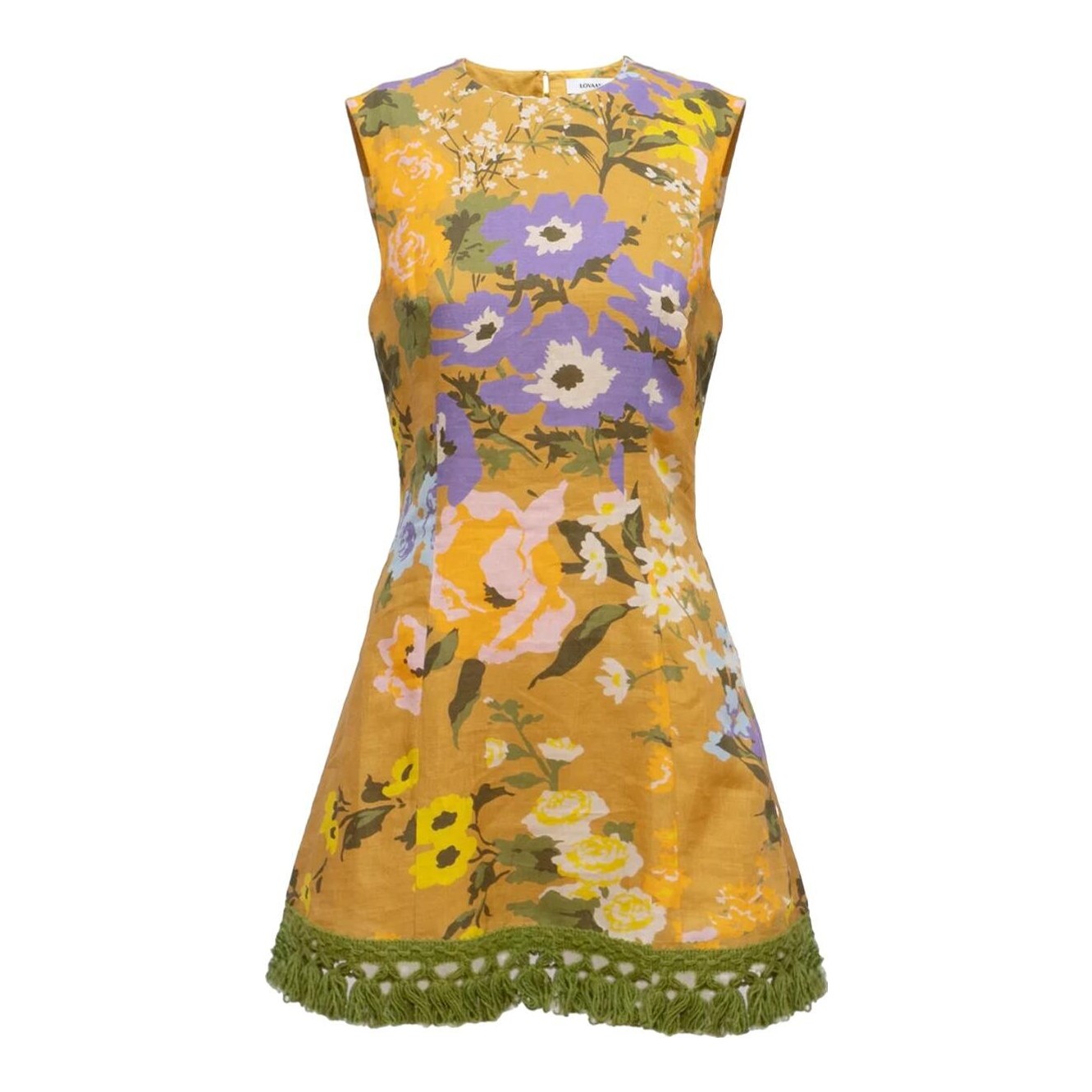 Lovaan | Adeline Linen Silk Blend Mini Dress