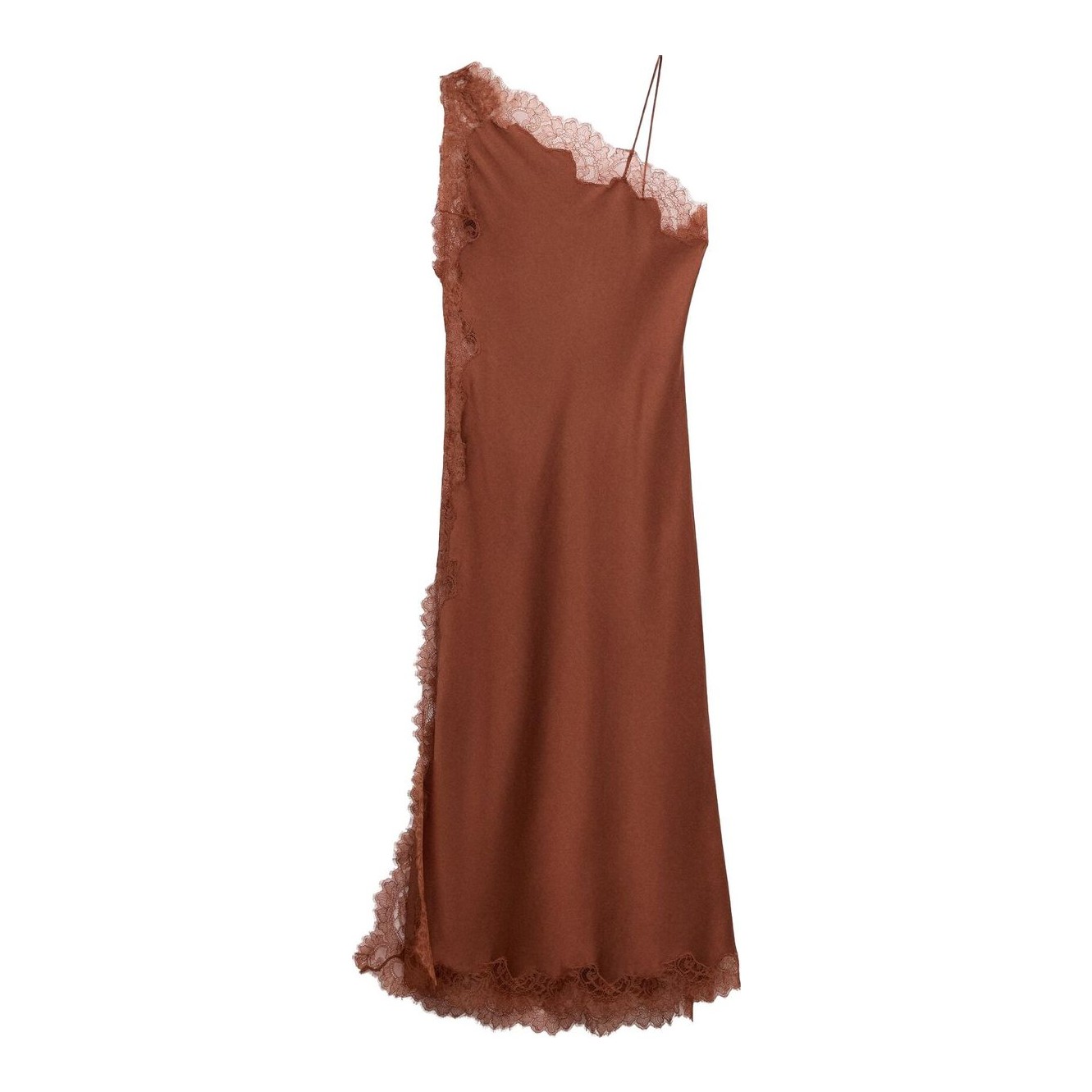 A.L.C. | Stella Satin and Lace Midi Dress