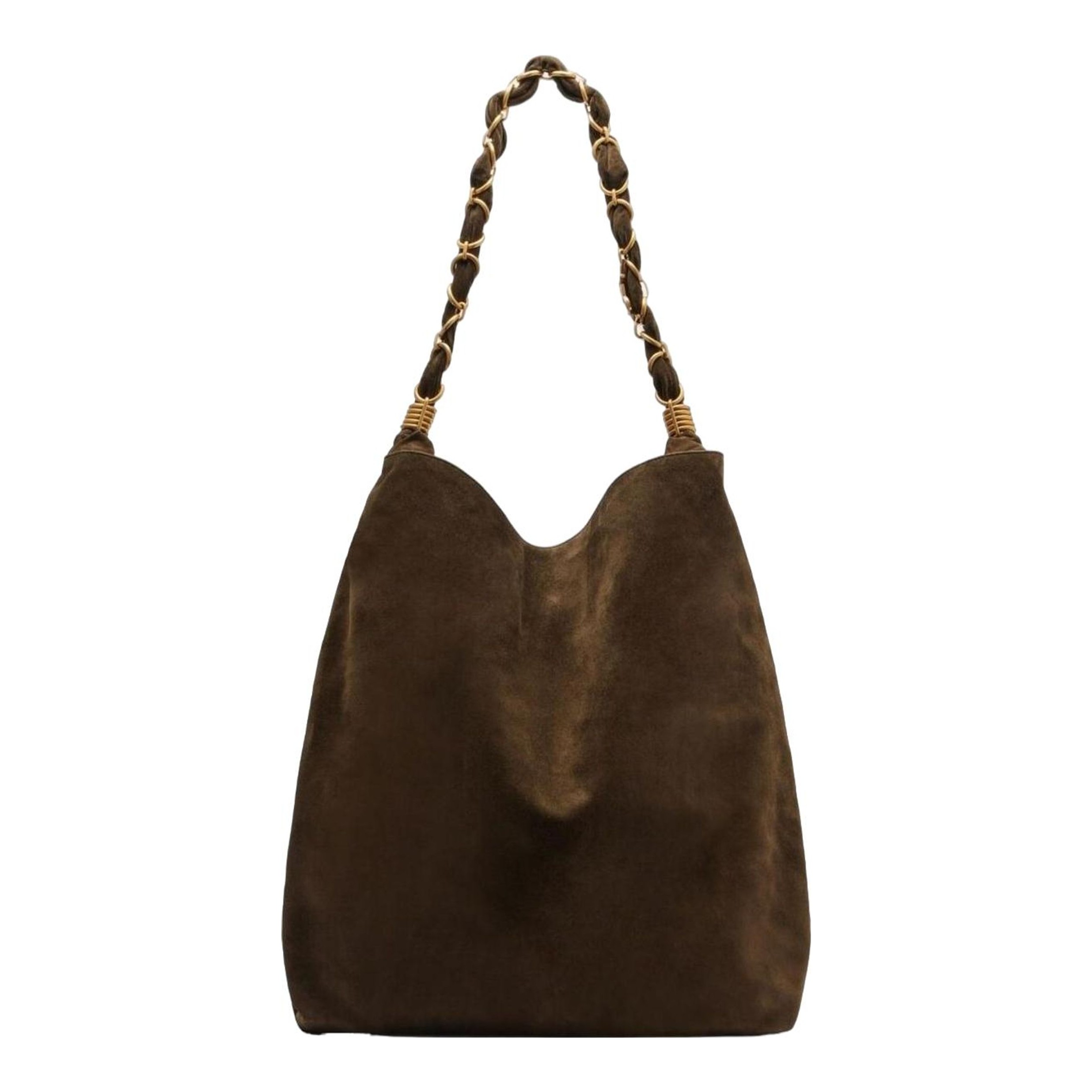 J.Crew Berkeley shoulder bag in suede (Retail $178) Tan suede leather hobo bag NEW J Crew Dark Brown Leather & Suede Berkeley | Beehive  main image 3
