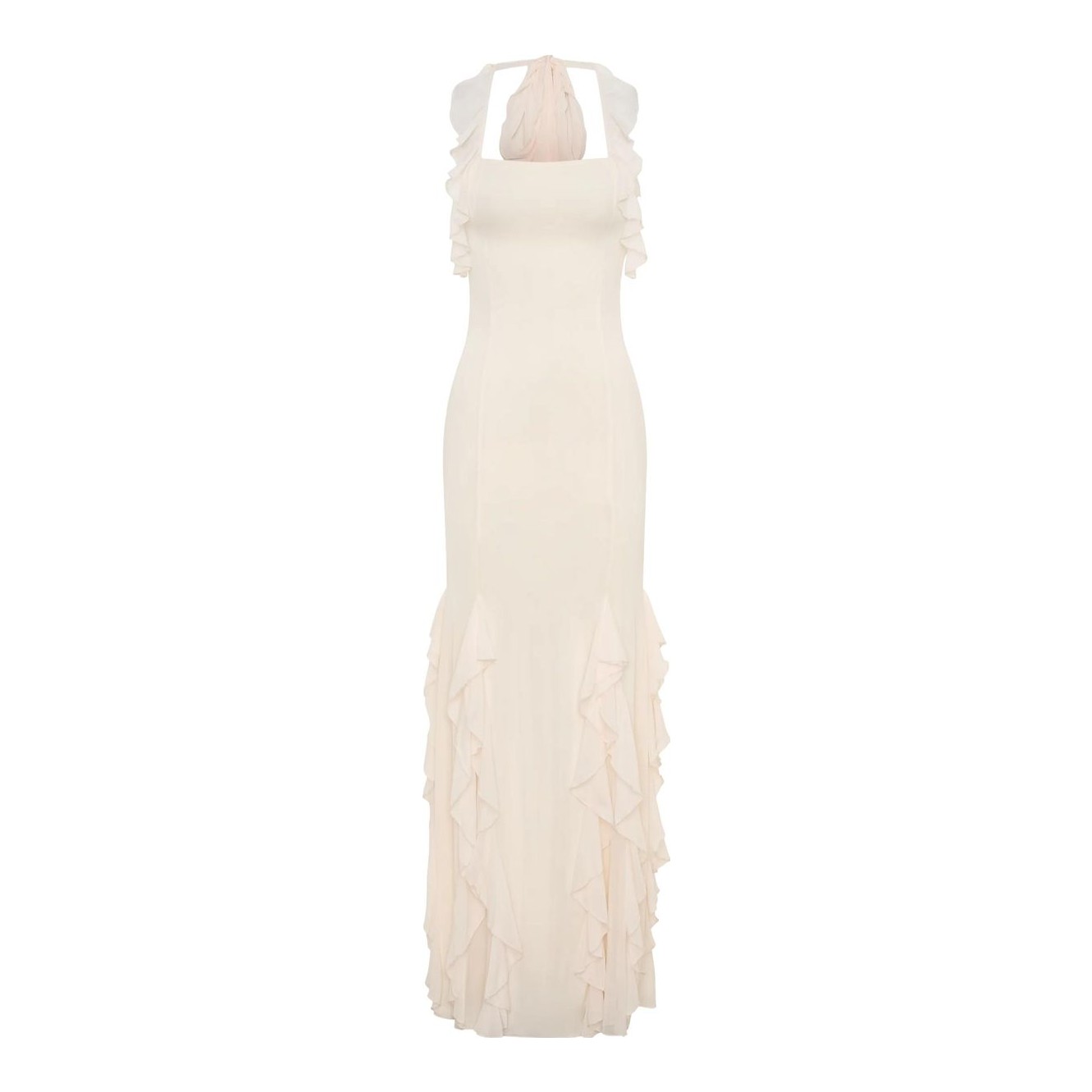 knee length dresses for ladies Best Revenge Halter Cutout Maxi Dress – VICI main image 1