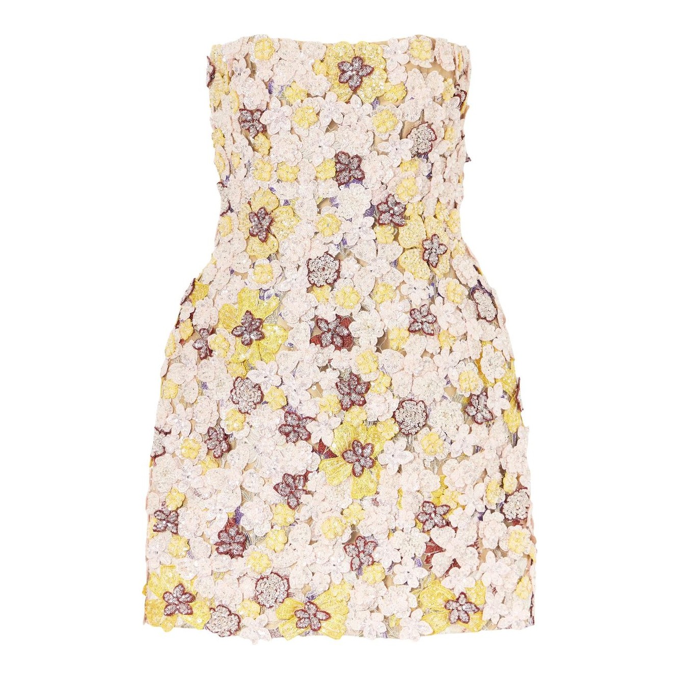 knee length dresses for ladies Floral Embroidered Midi Dress  ELIE SAAB