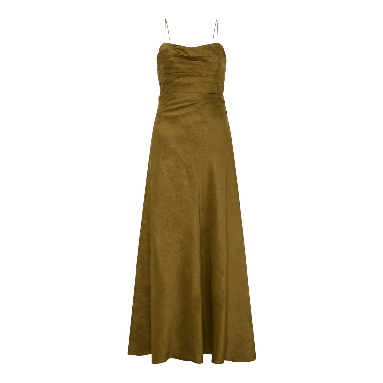 matteau gathered drop-waist organic cotton maxi dress Gathered Drop Waist Dress - Polka Dot (Tomato) main image 0