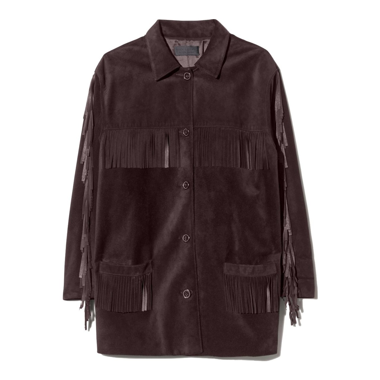 NILI LOTAN - Foudre Fringe Suede Jacket
