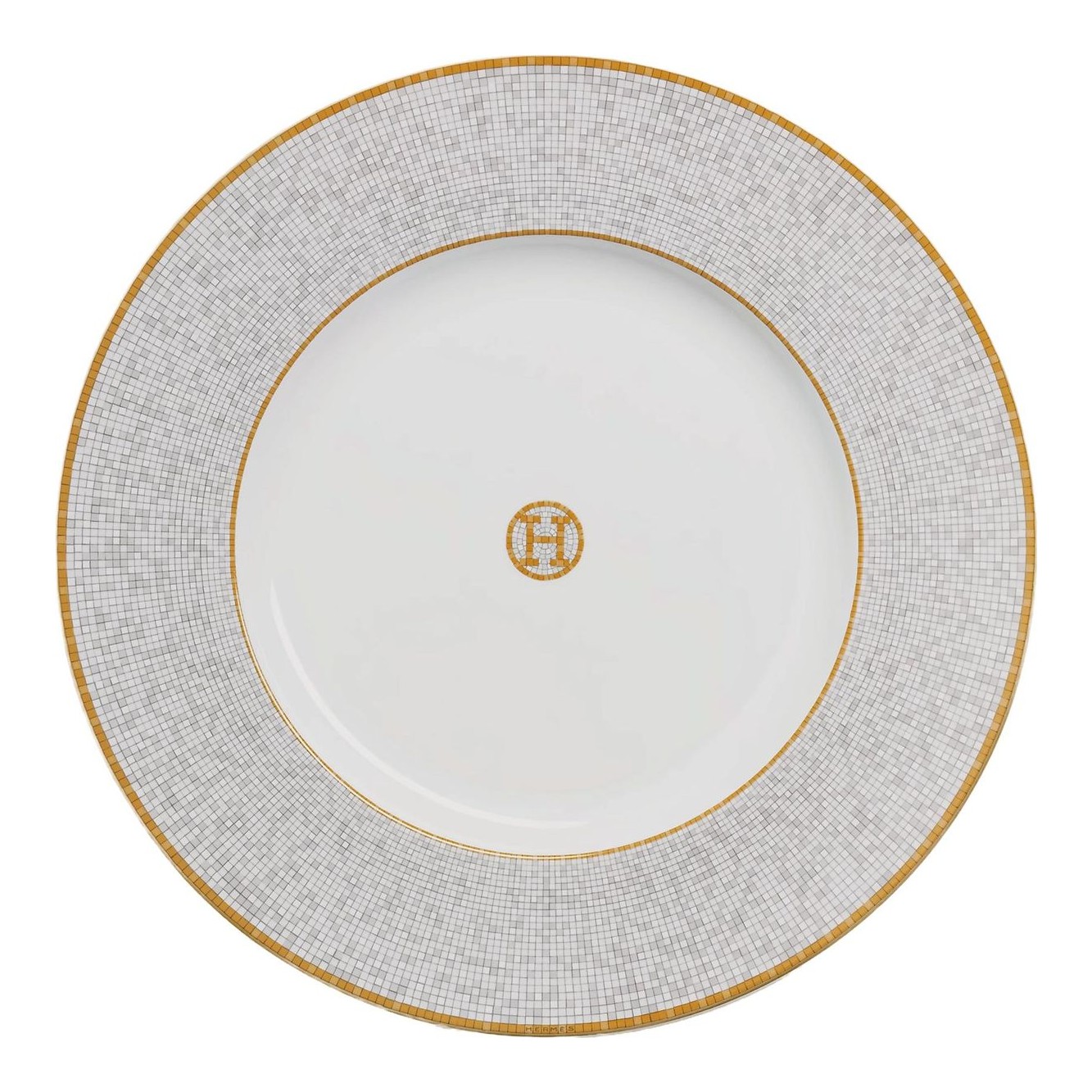 Hermes Mosaique Au 24 Platinum Presentation Plate - Thumbnail 3