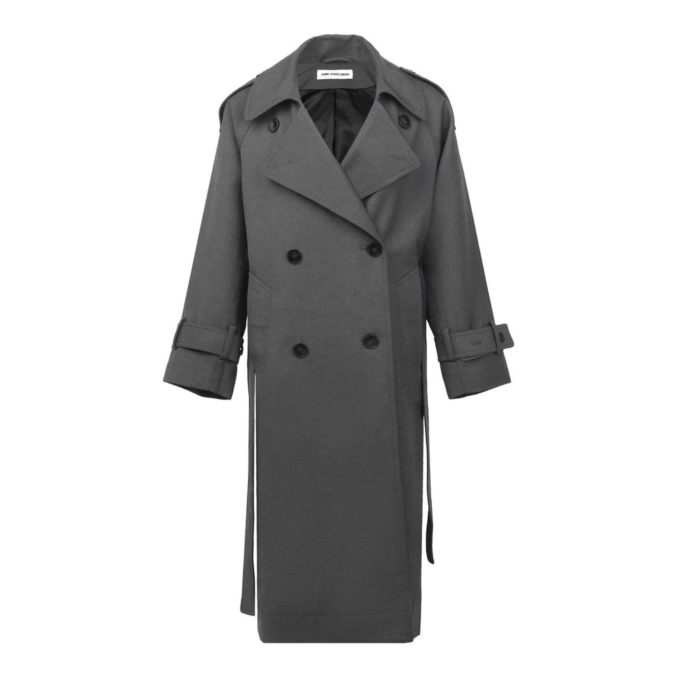 The Frankie Shop | Nikola Oversized Double-Breasted Belted Wool