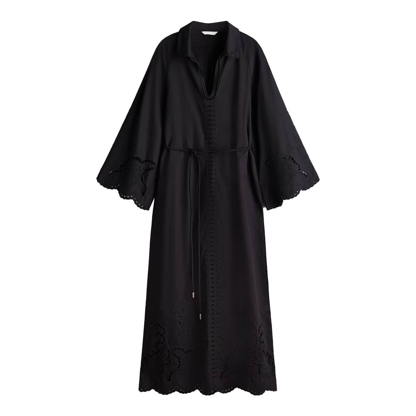 H&M | Long Sleeve Broderie Anglaise Dress