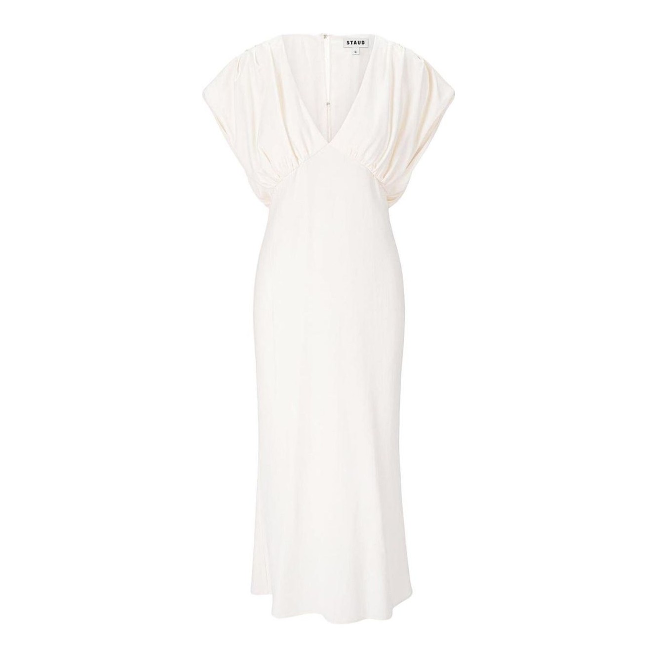 knee length dresses for ladies STAUD AMELIE DRESS NAVY