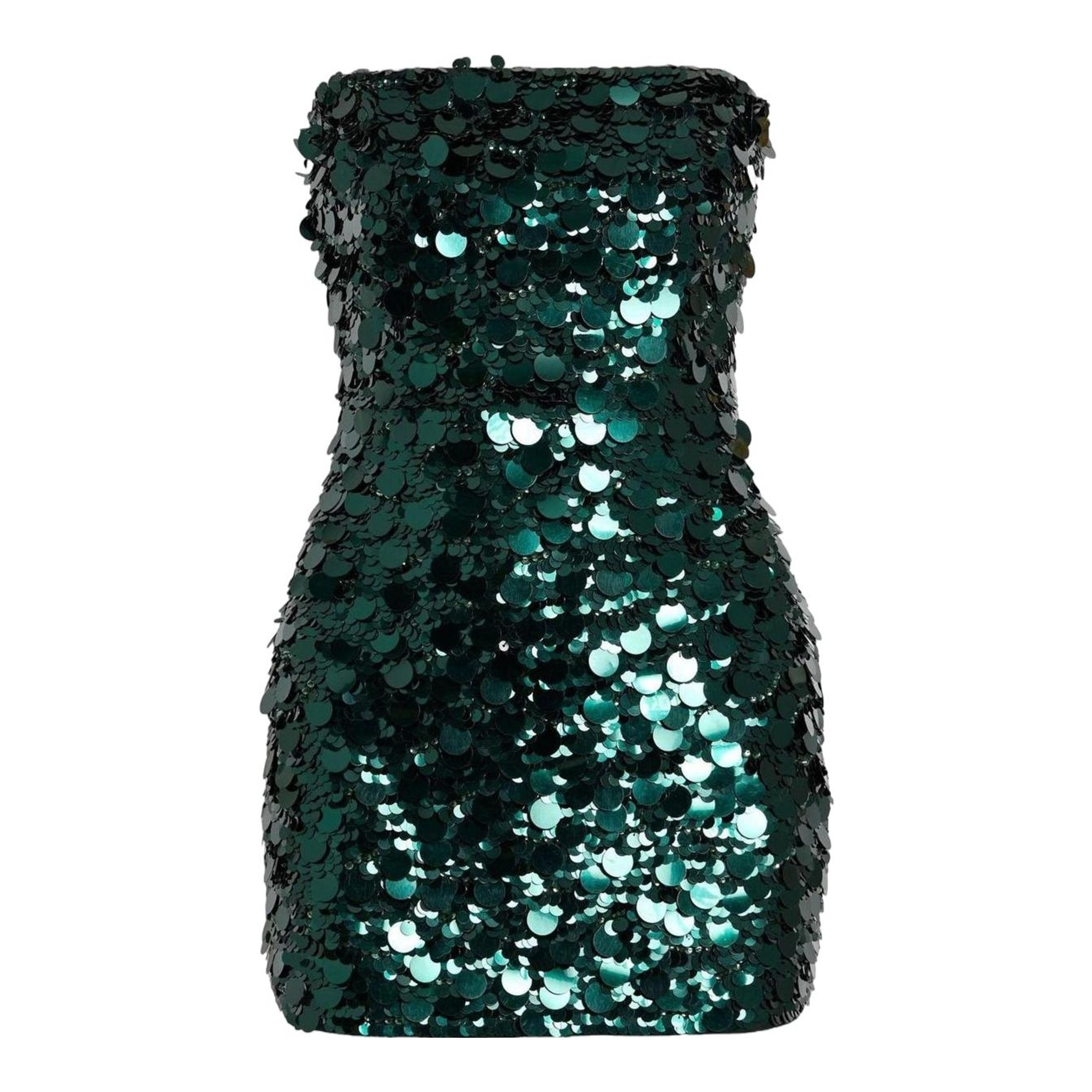 slim fit dress slacks Baltic Born Womens Alessia Sequin Gown | Green