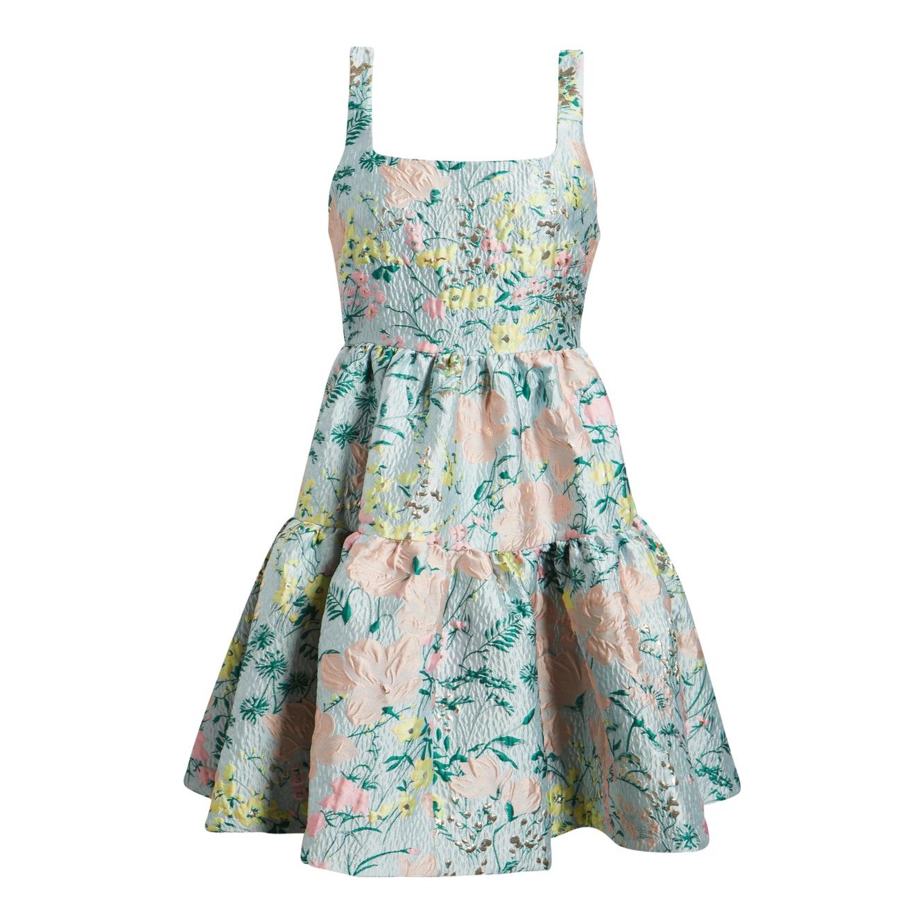 pleated seamed bodice jacquard maxi cocktail dress chelsea28 Chelsea28