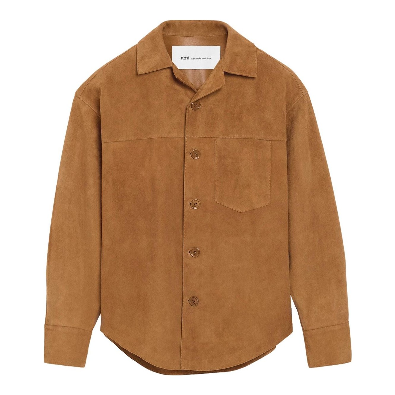 AMI PARIS - Goat Leather Buttoned Overshirt