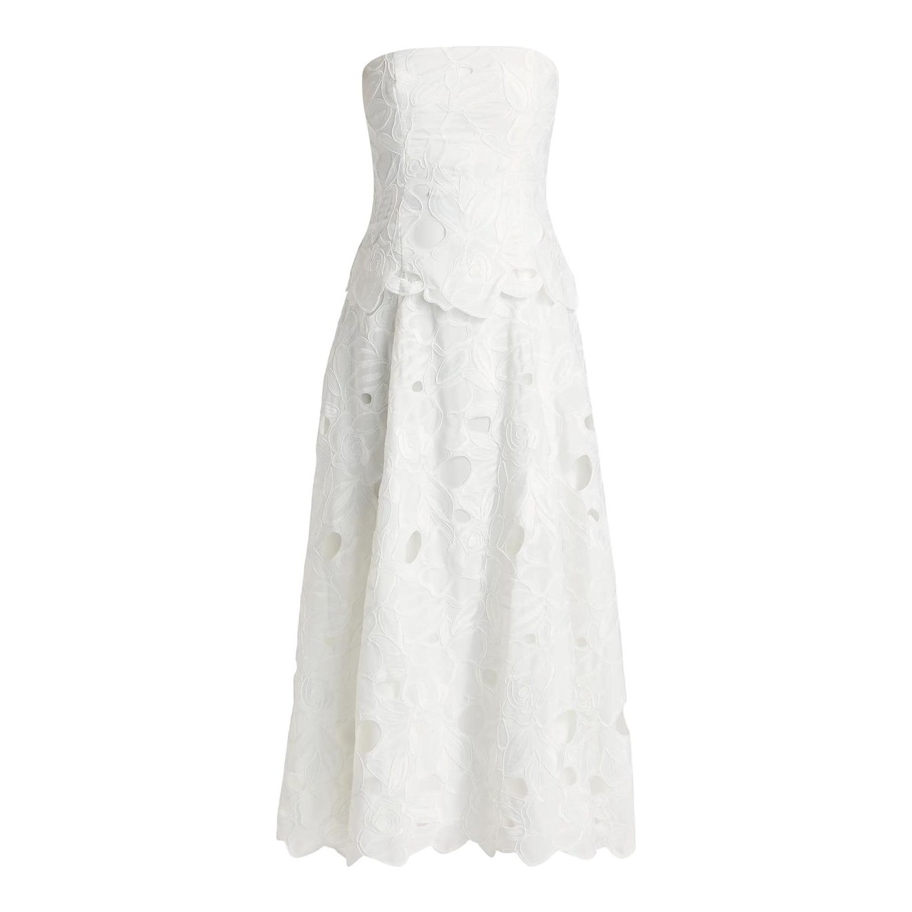SIMKHAI | Valletta Strapless Embroidered Dress