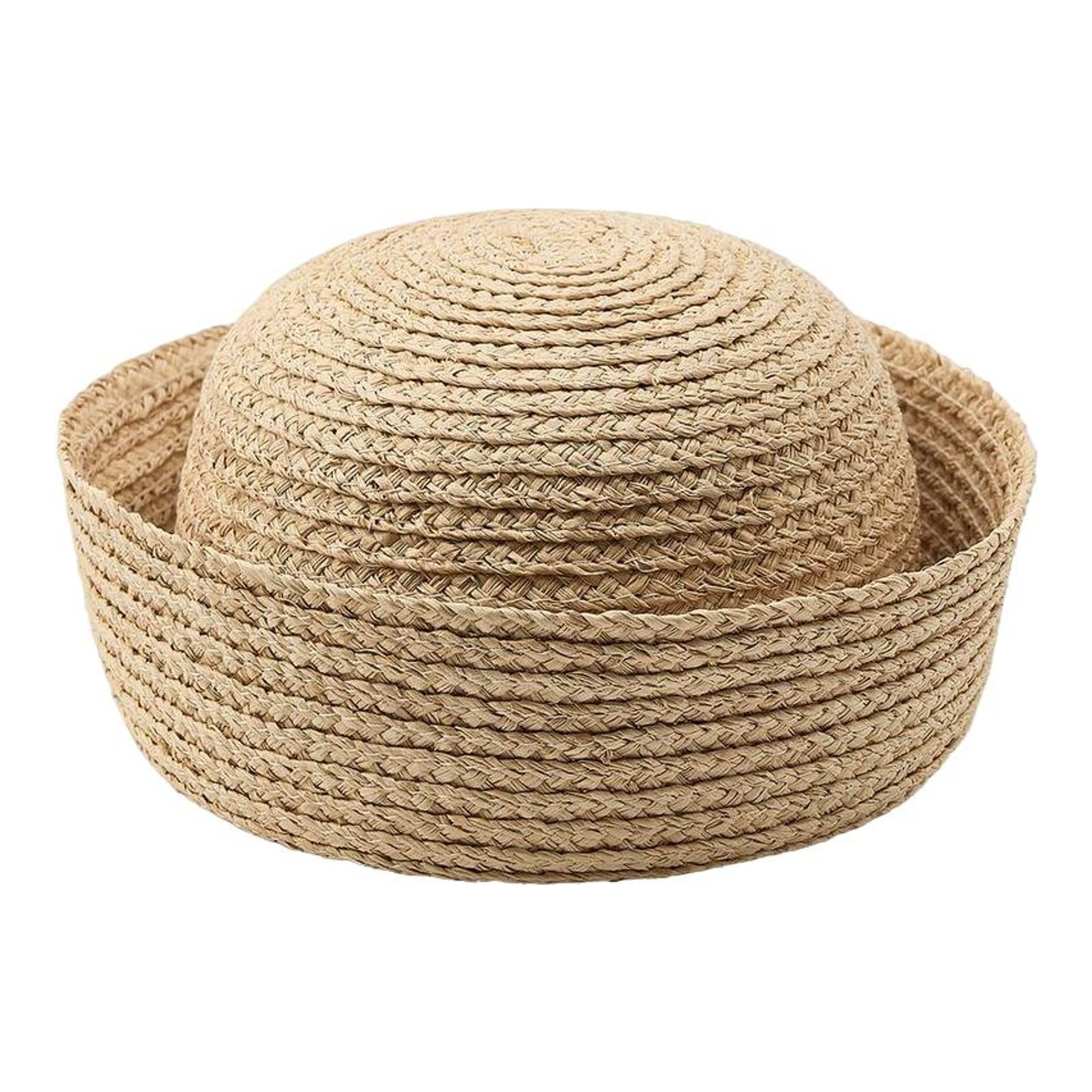 ZARA 100% RAFFIA SKIMMER HAT 100% RAFFIA SKULLCAP HAT - Light beige | ZARA Hungary  main image 2