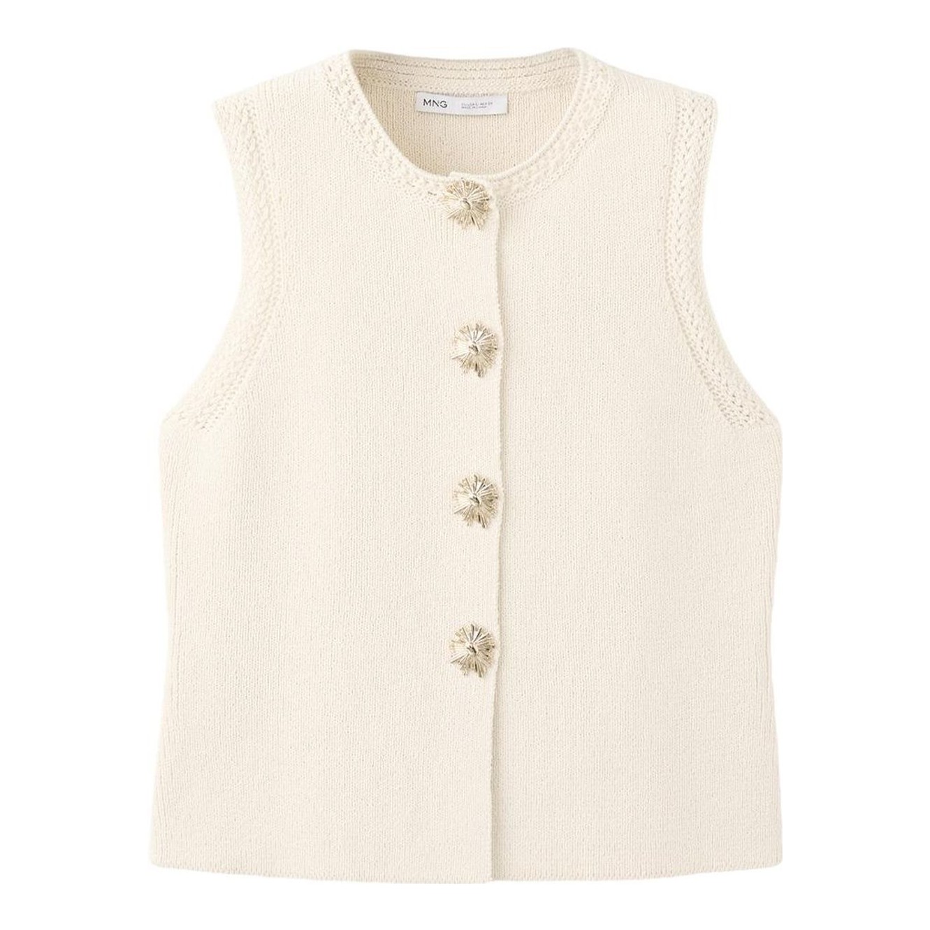 Mango Frida Cotton Blend Sweater Vest