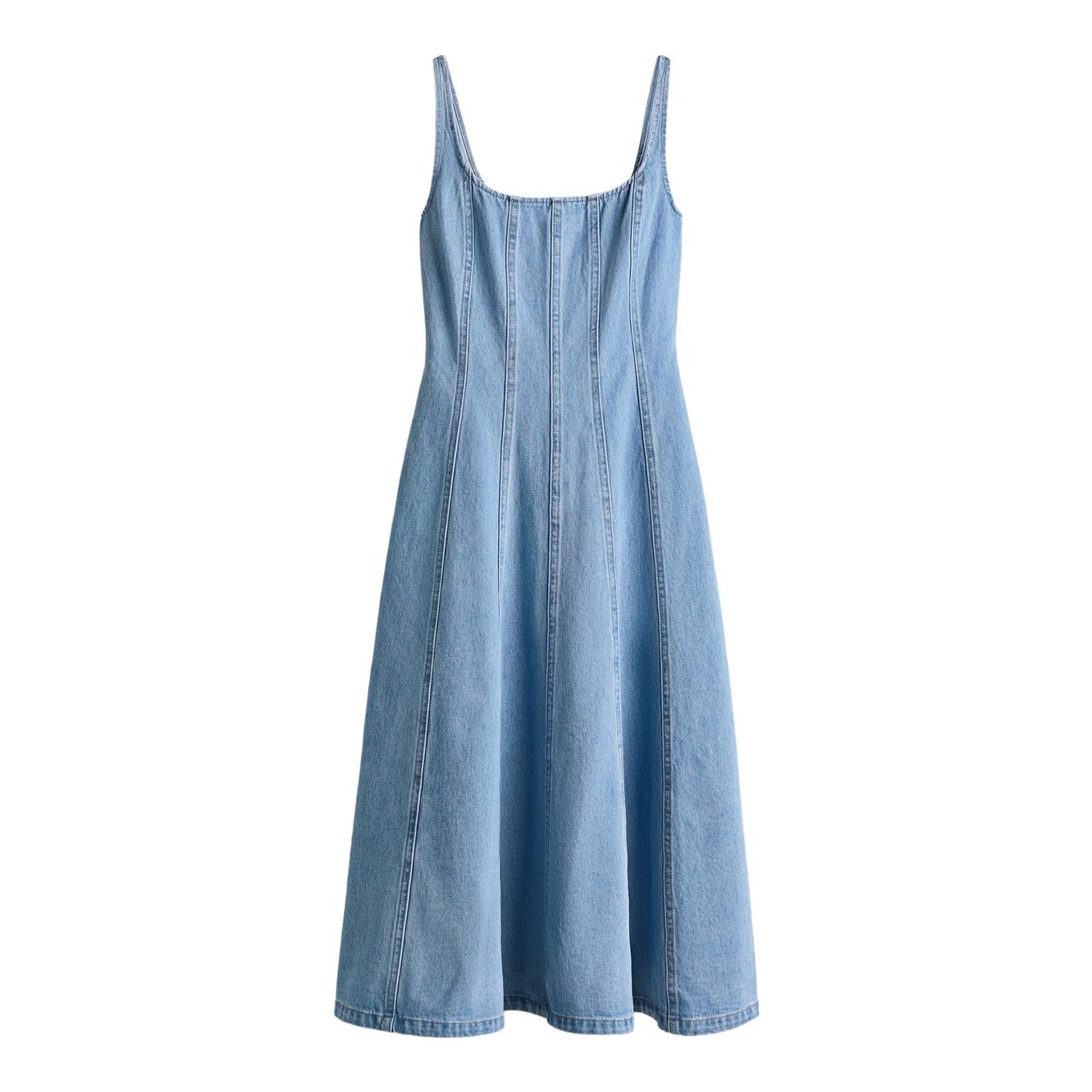 h&m midi denim dress H&M