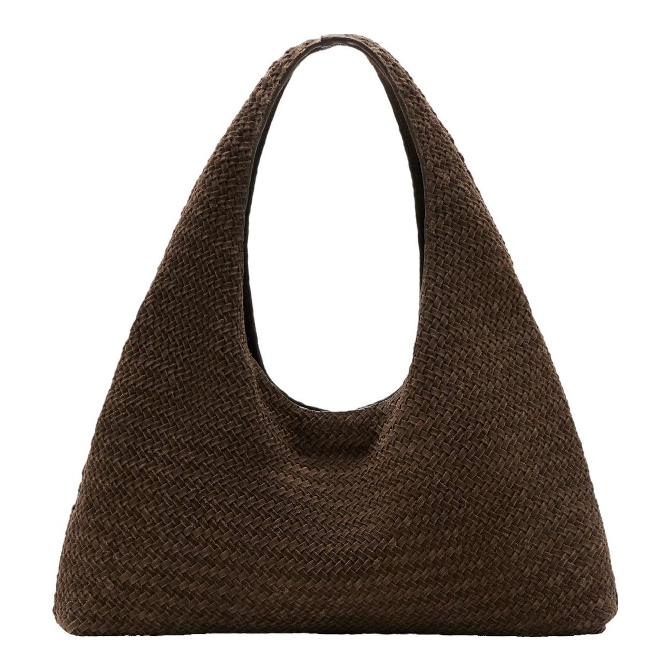 Medium Braided Leather Shoulder Bag