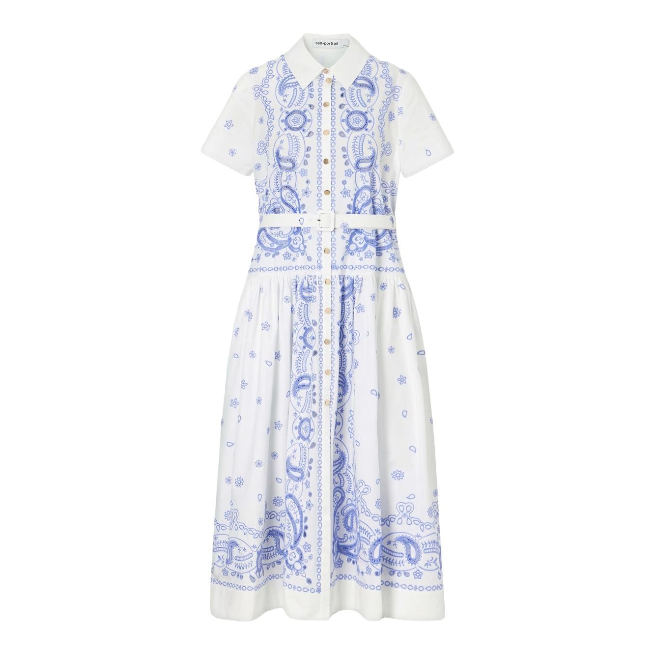 a line dress floral Wedtrend Women Long Bridesmaid Dress Blue Floral Print A Line Off the  Shoulder Party Dress – WEDTREND