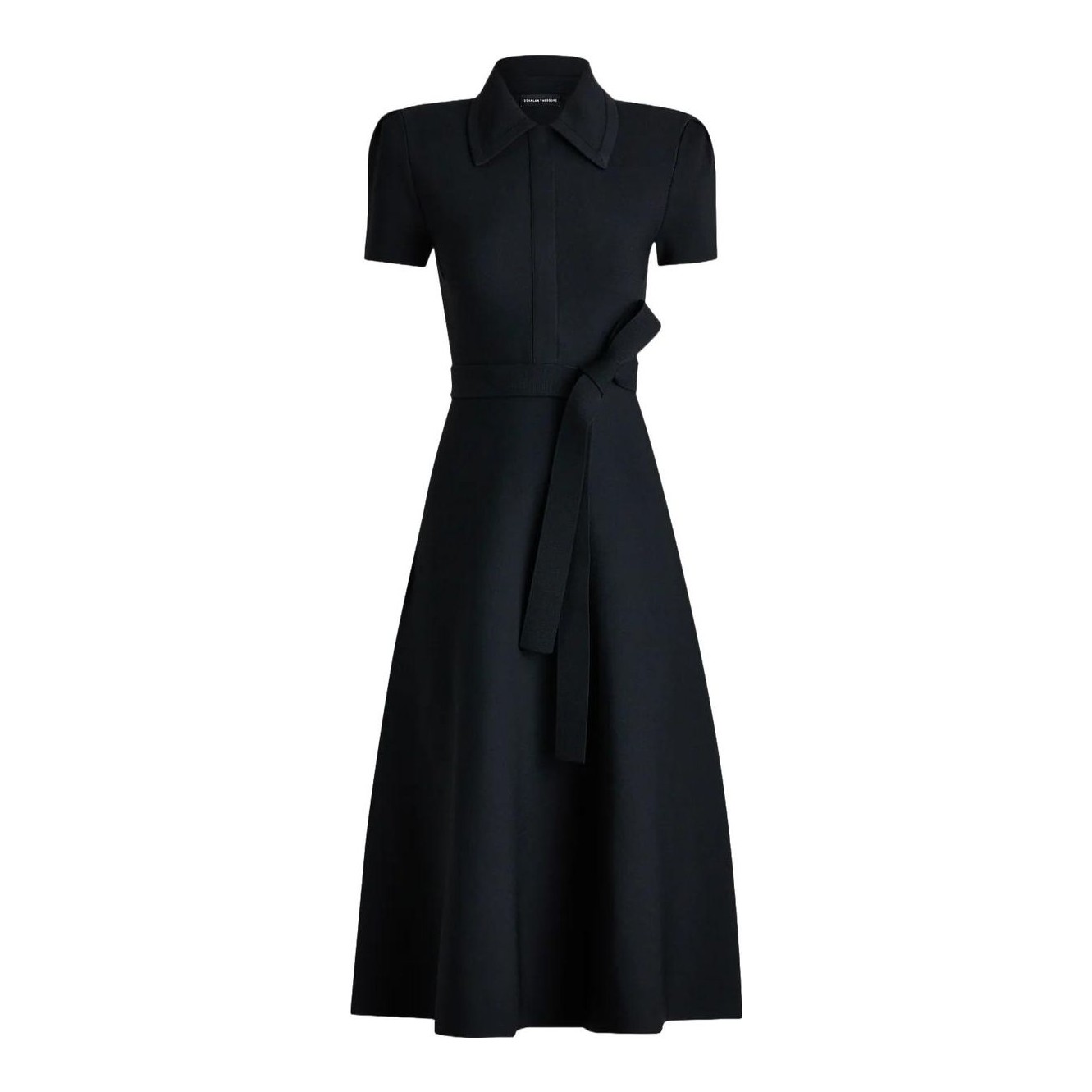 Theory | Admiral Crepe Short-Sleeve Utility Midi Dress
