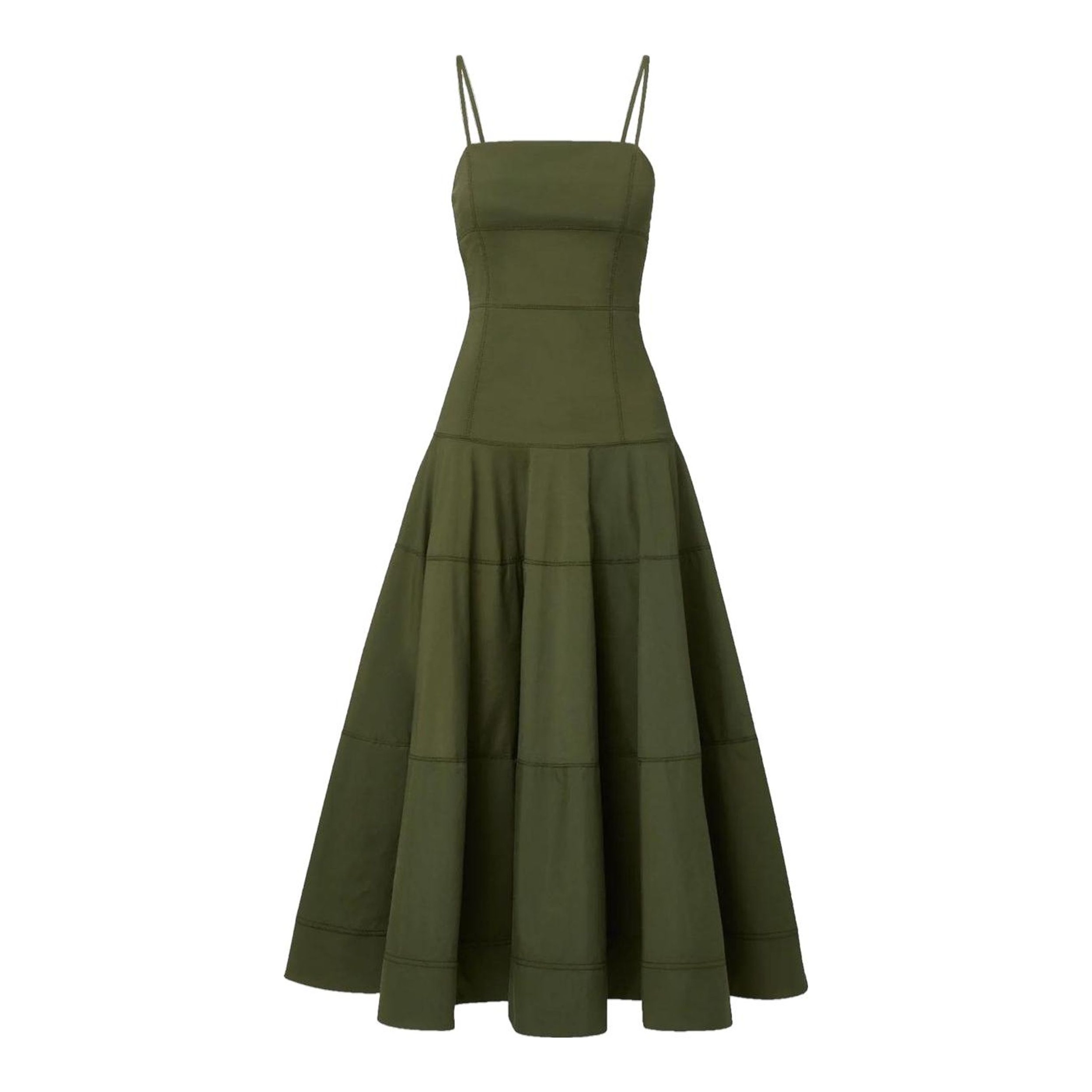 veronica beard blige stripe a line midi dress Veronica Beard