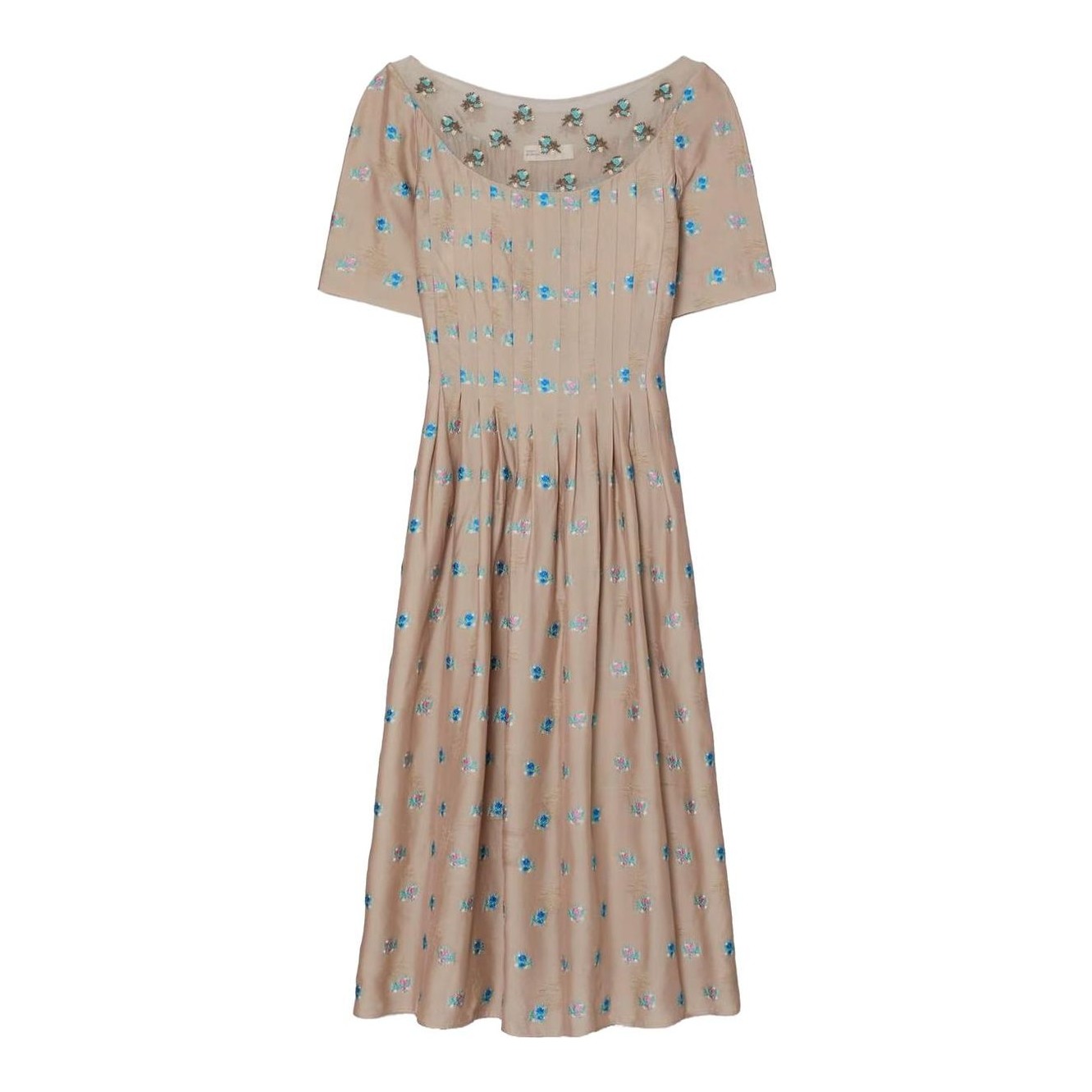 sachin and babi light blue dress Convertible Jewel-Embroidered Shift Dress, Black main image 0
