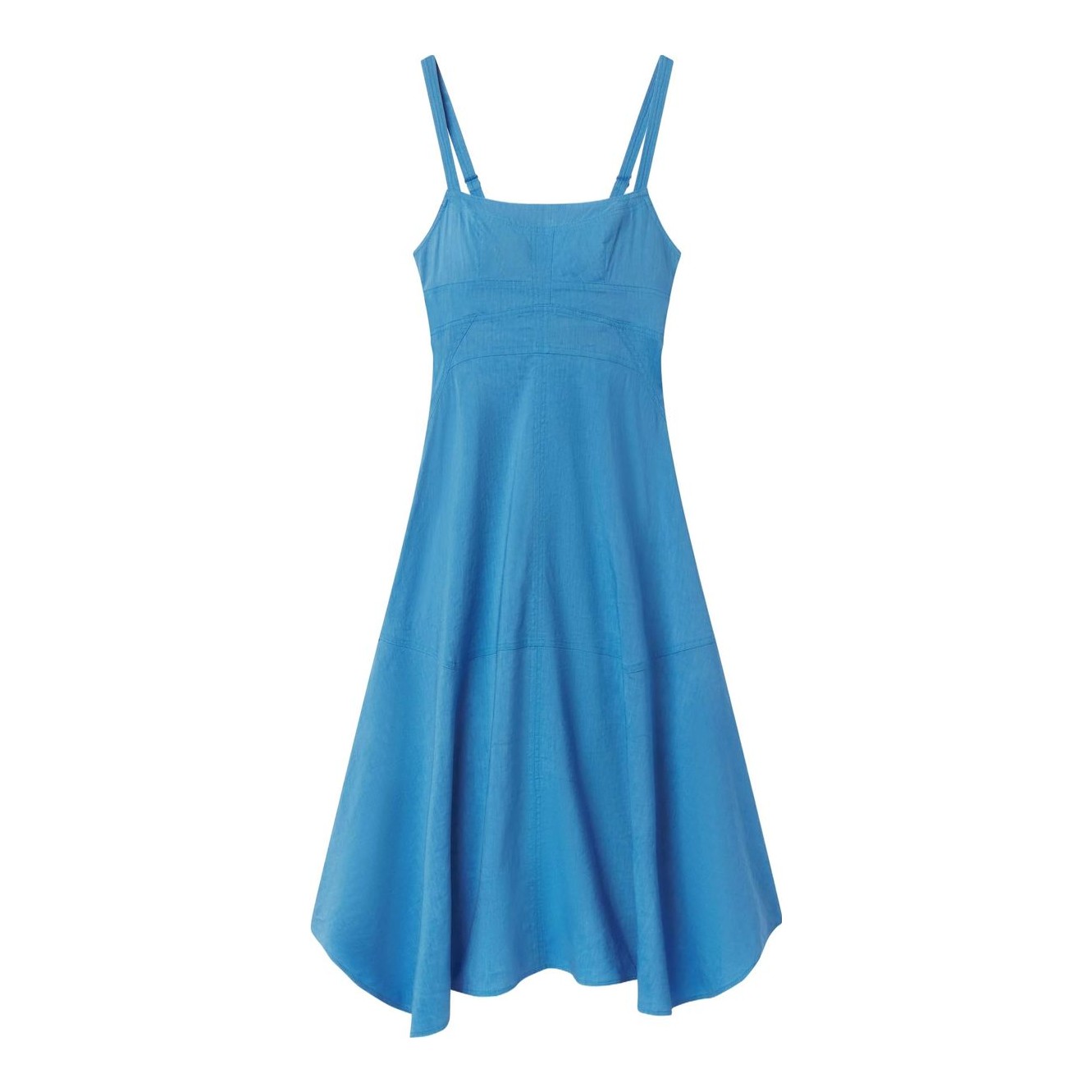 Hyacinth House | Aqua Linen Azura Midi Dress
